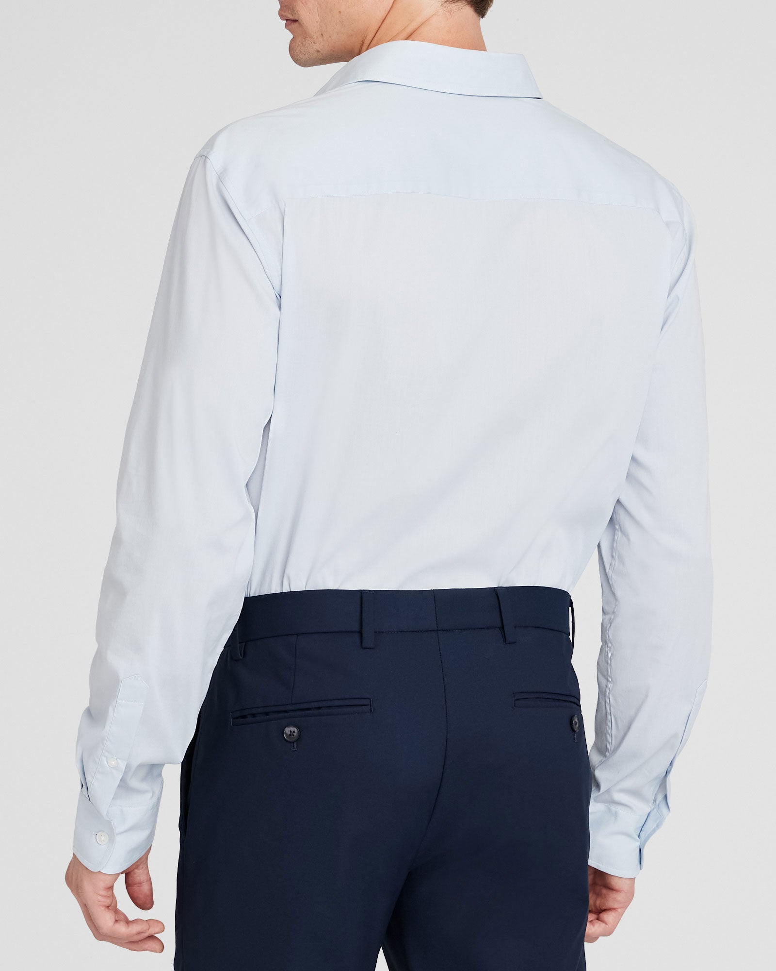 CLUB MONACO - Chemise de robe de poplin d'étirement - Bleu