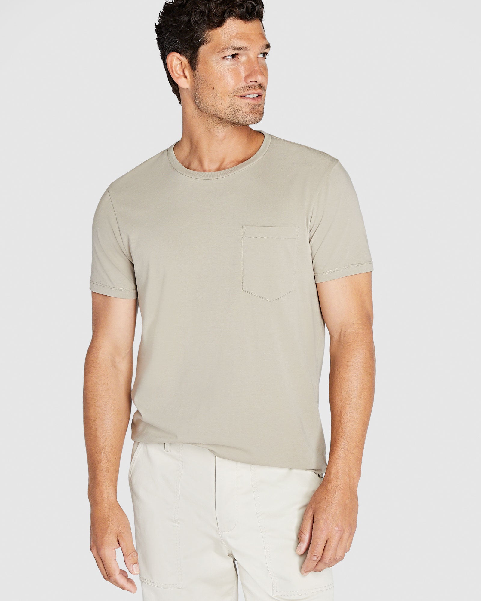 CLUB MONACO - T-shirt à poche Williams - Beige