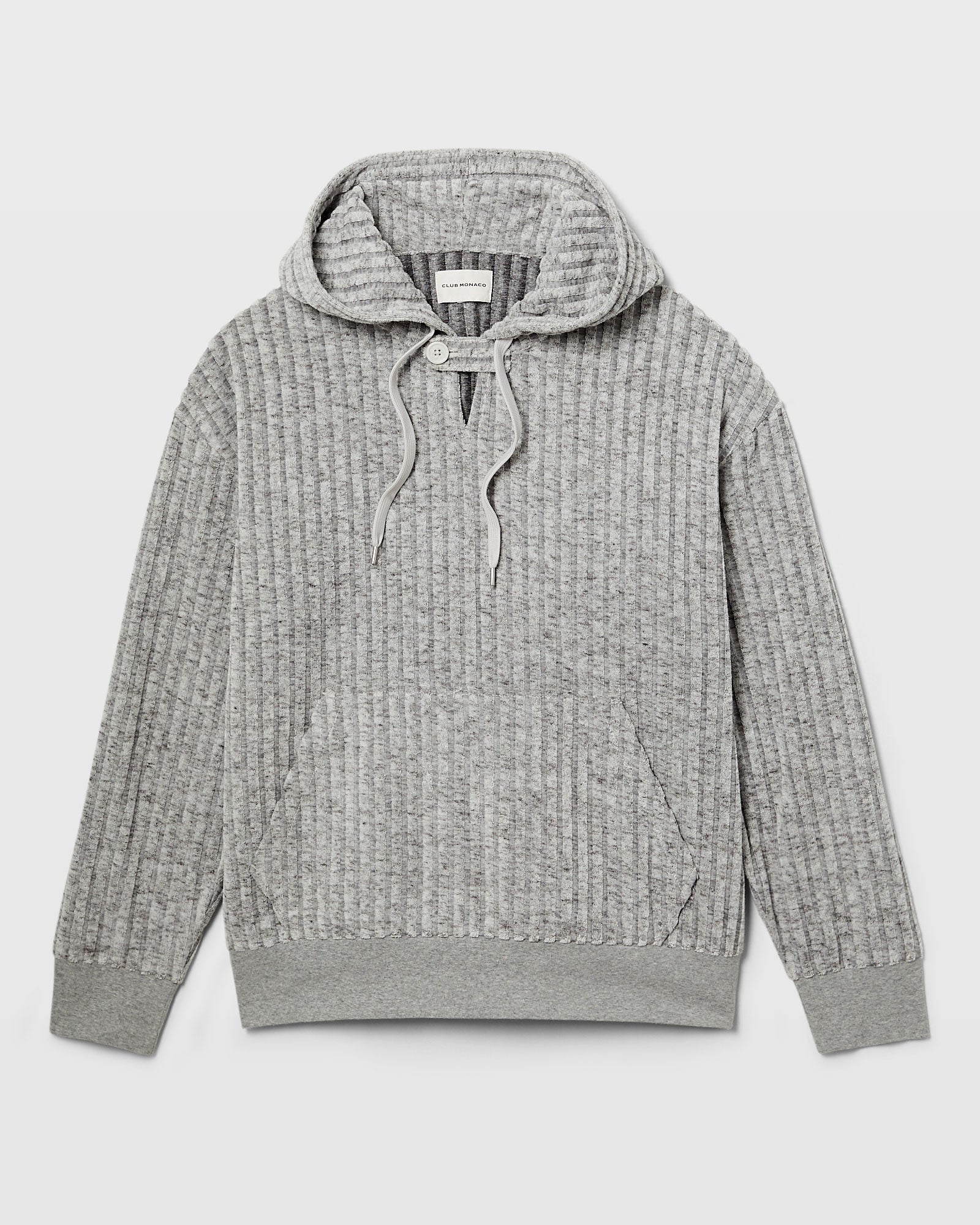CLUB MONACO - Texture Terry Hoodie - Fuschia
