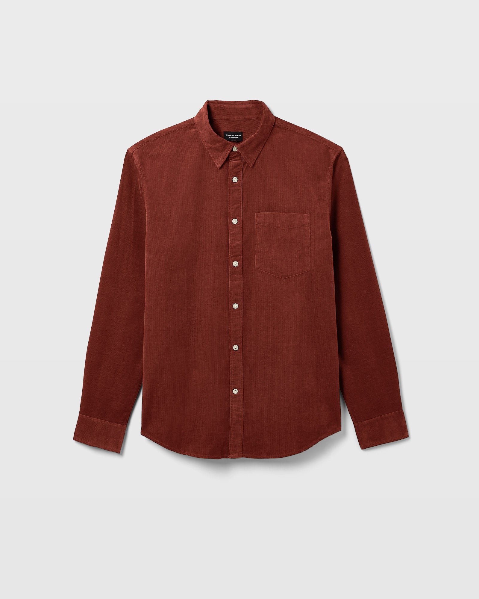 CLUB MONACO - Chemise en velours côtelé - Bourgogne