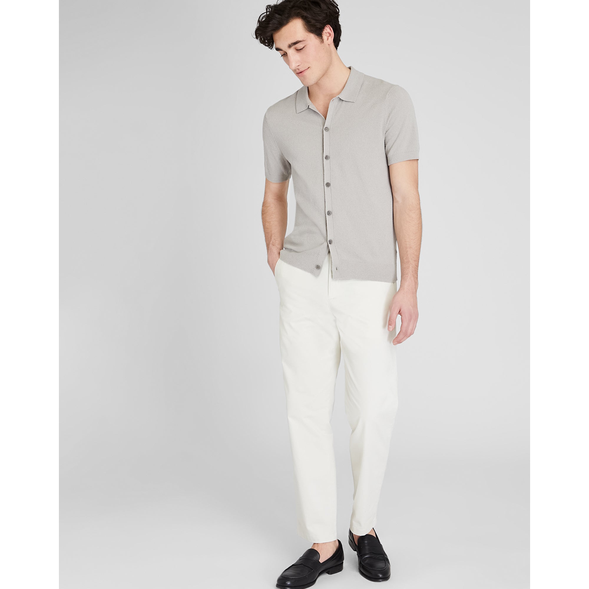 CLUB MONACO - Micro Bouclé Shirt - Rose2