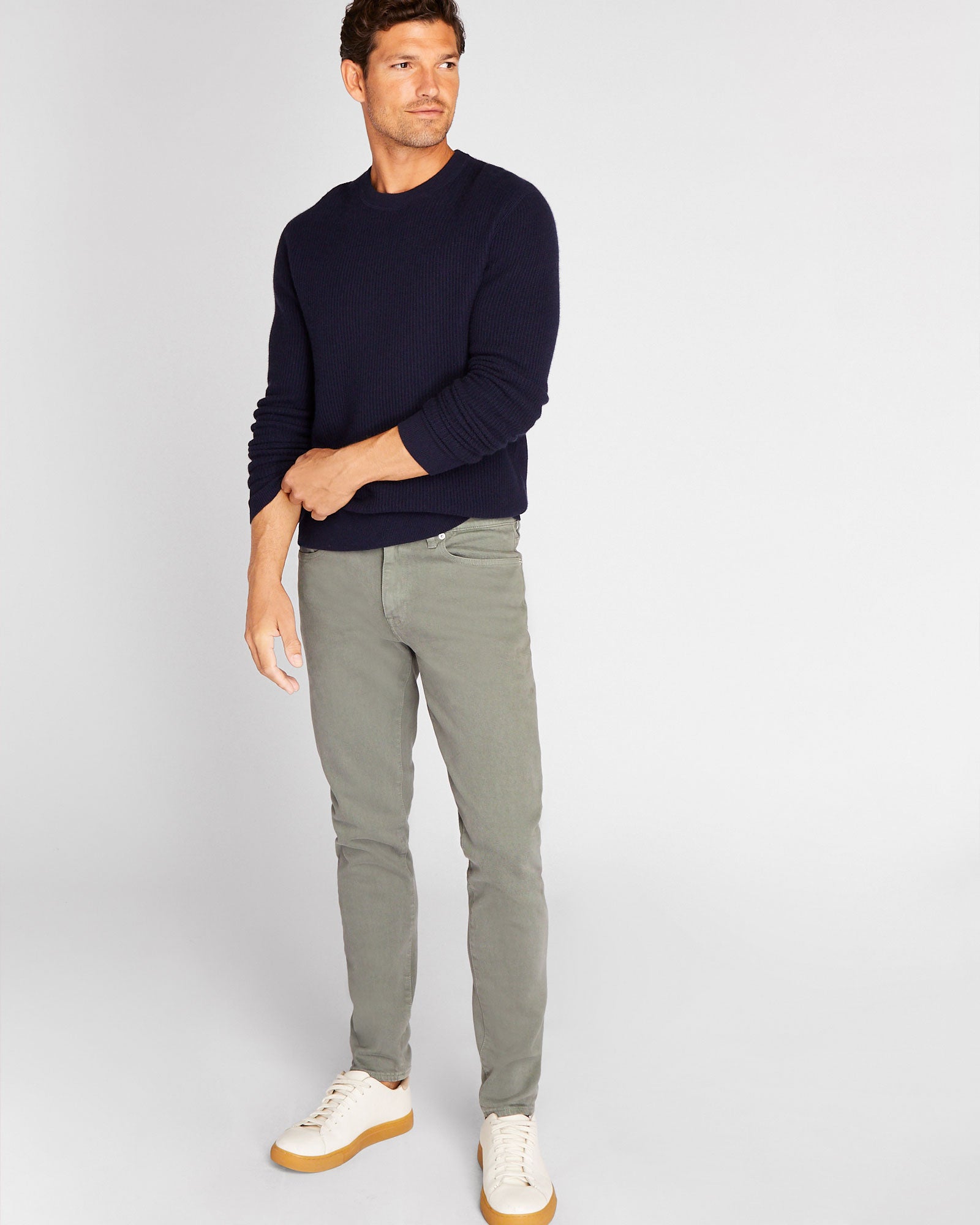 CLUB MONACO - Chandail ras du cou en cachemire - Marine