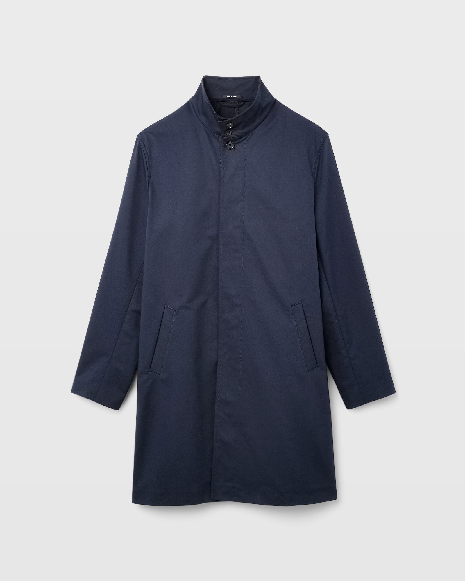 CLUB MONACO - Manteau Mac à col cheminée - Marine