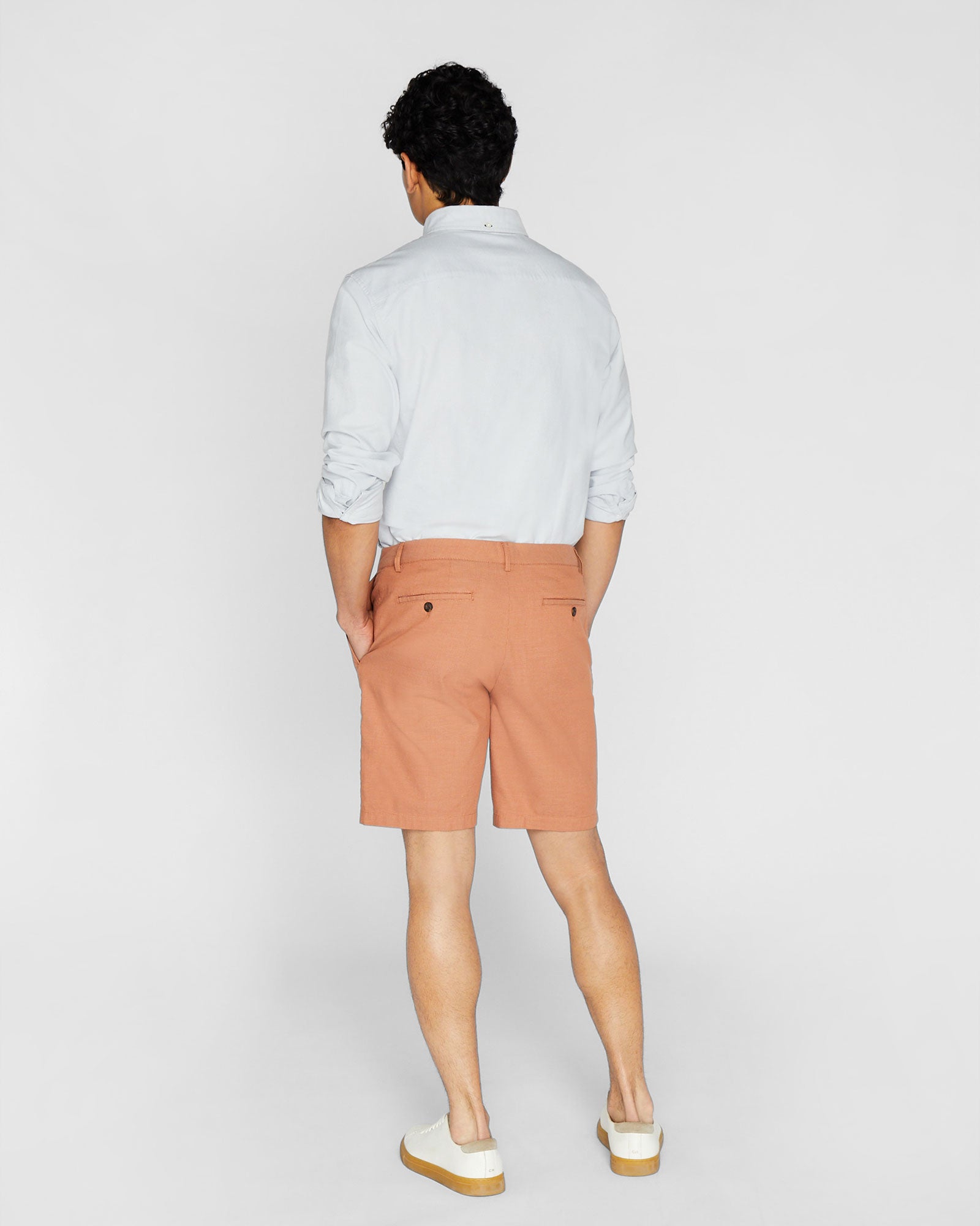 CLUB MONACO - Refined Texture Short - Orange Mix