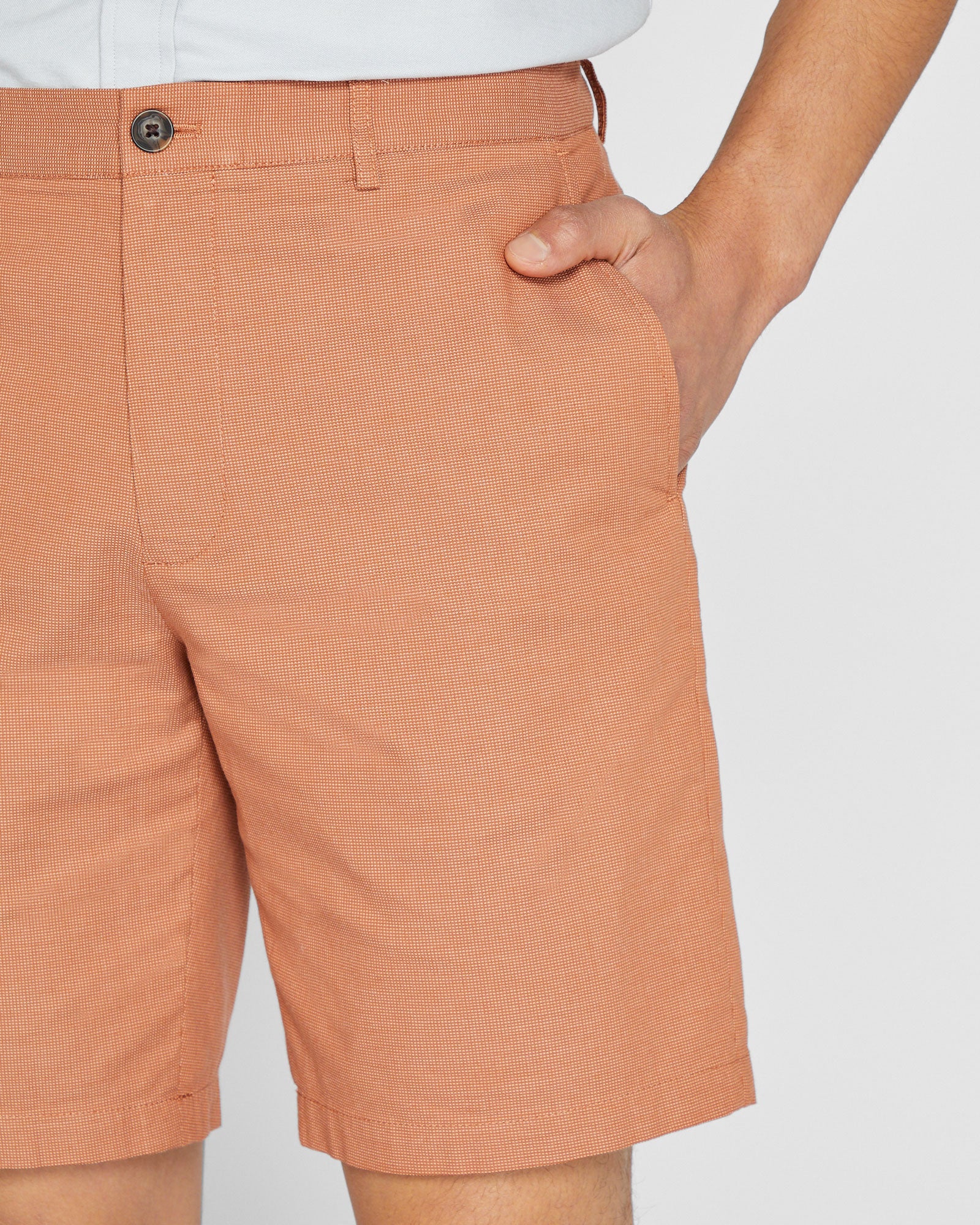 CLUB MONACO - Refined Texture Short - Orange Mix