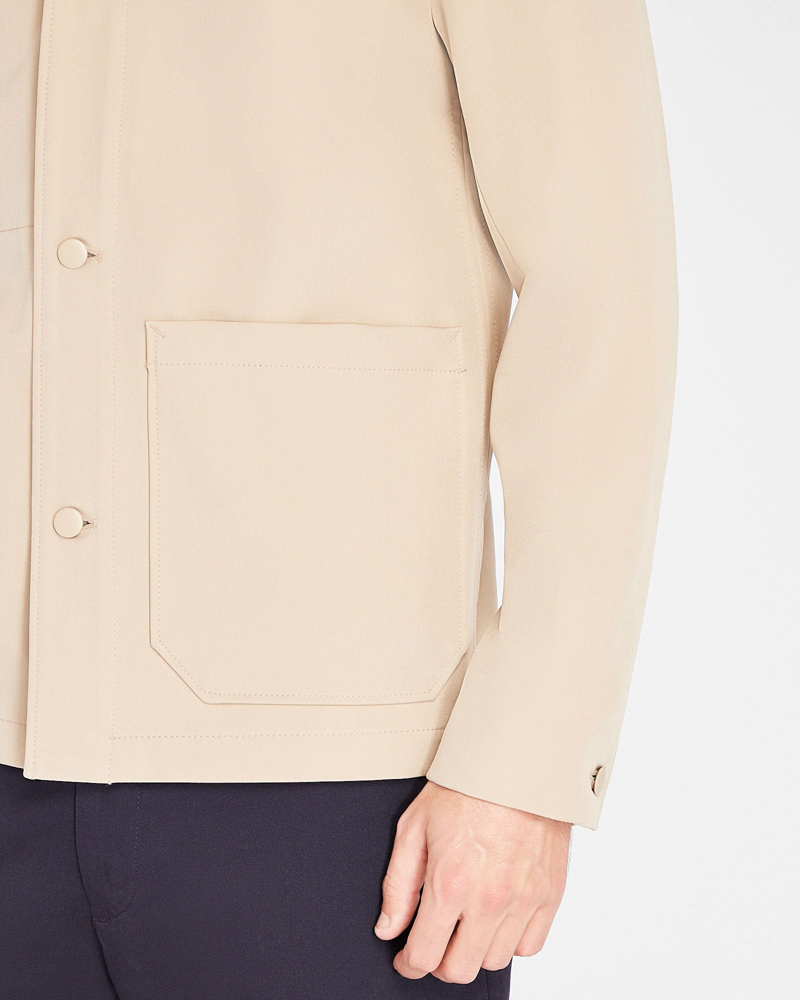 CLUB MONACO - Bonded Chore Coat - Taupe