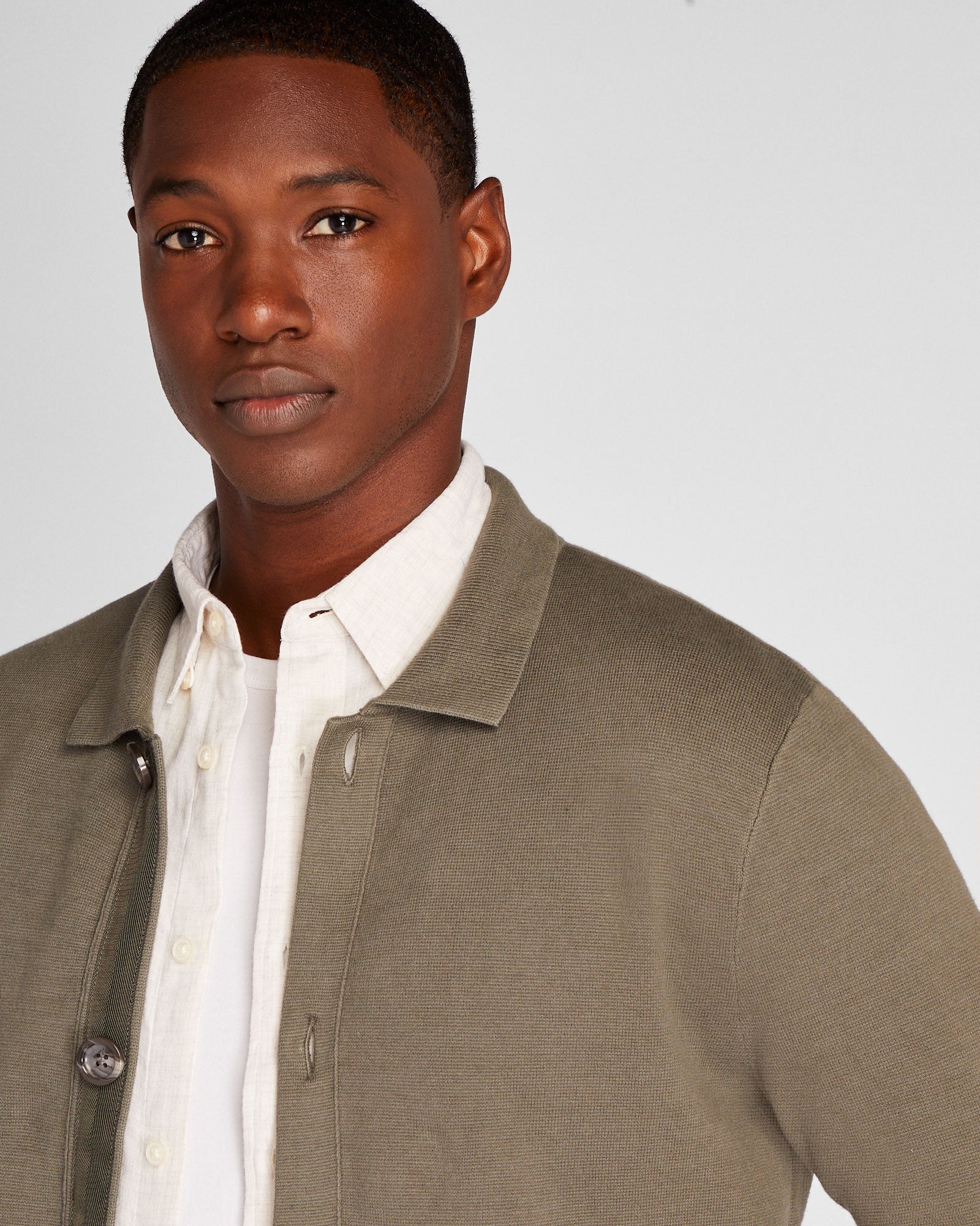 CLUB MONACO - Chandail-veste Milano - Gris