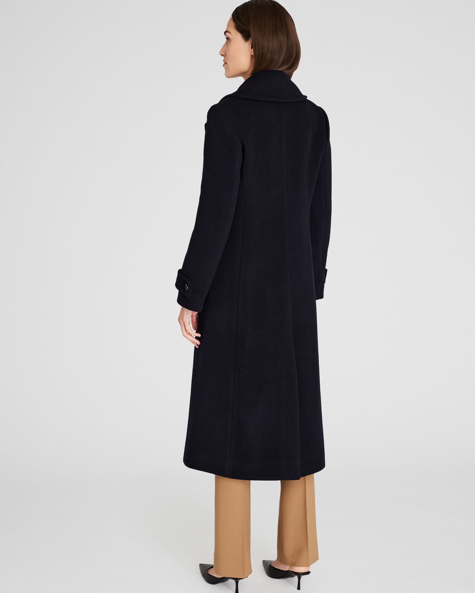 CLUB MONACO - Wool Double-Breasted Coat - Dark Navy