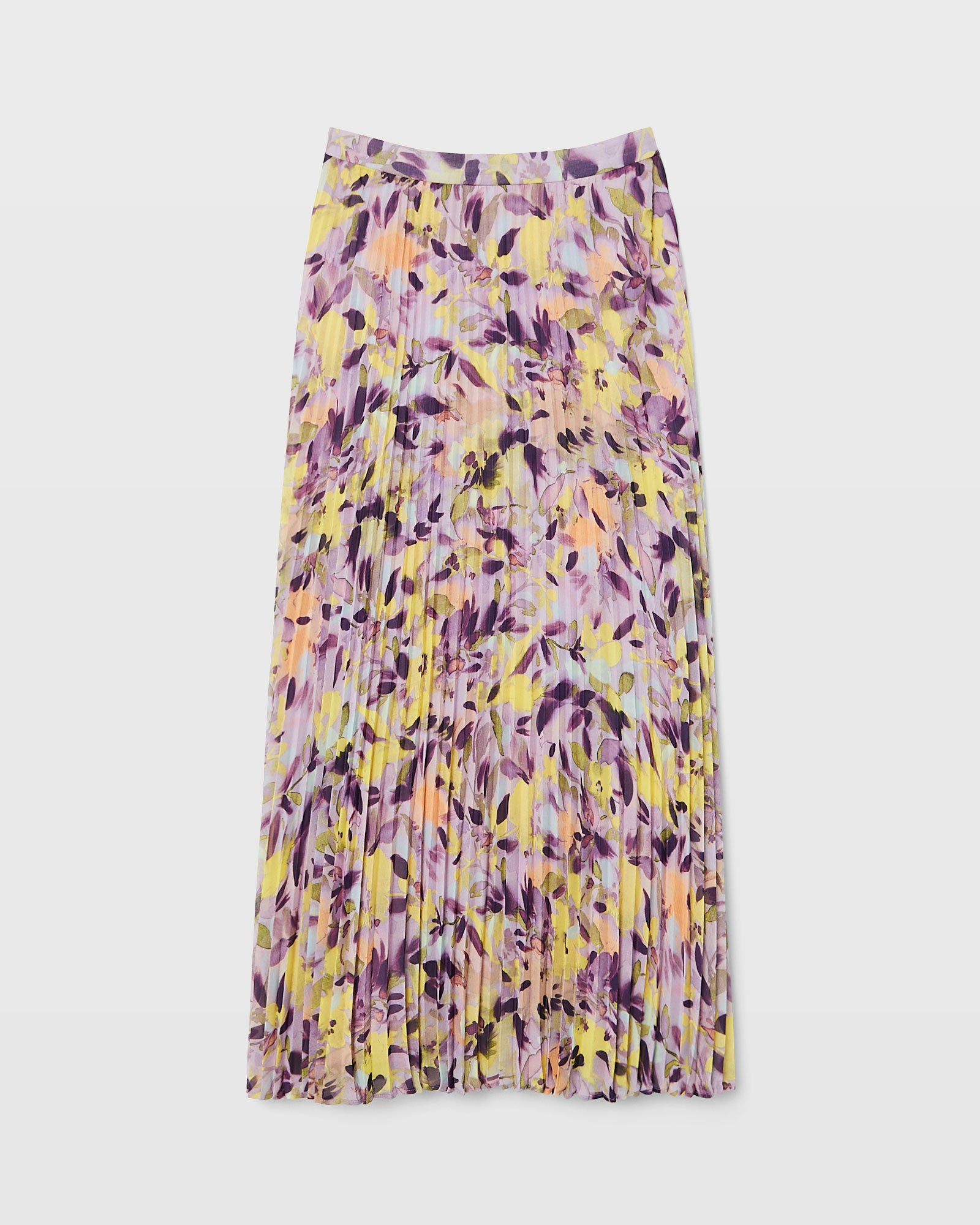 CLUB MONACO - Print Paneled Maxi Skirt - Purple Base