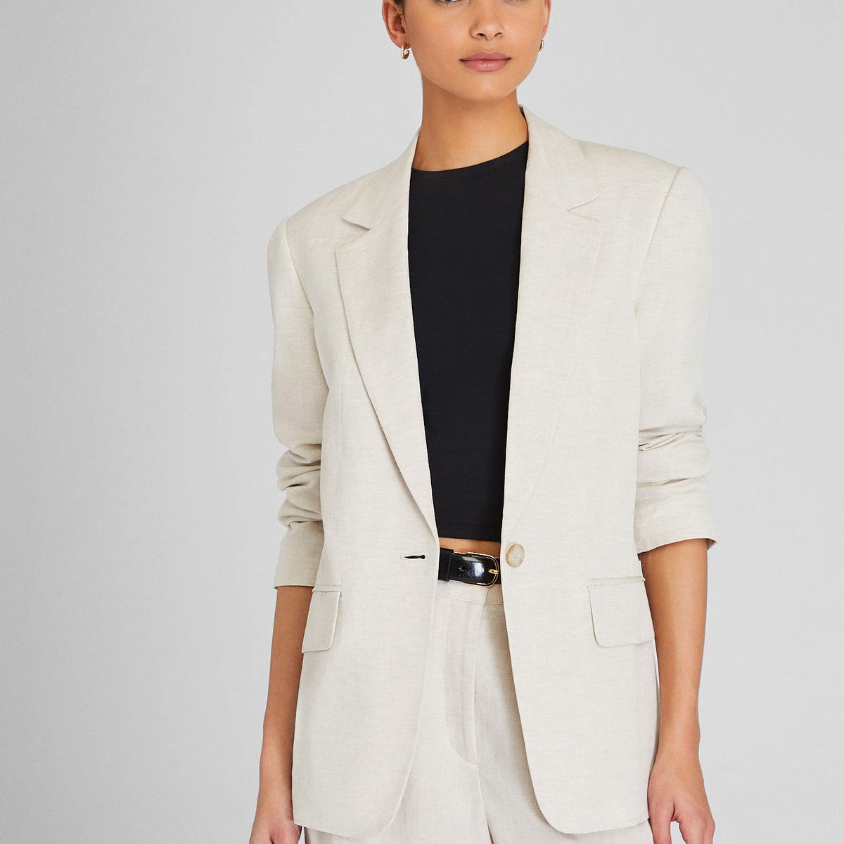 chinese dress ladies MONACO LINEN MINI DRESS – ESYA
