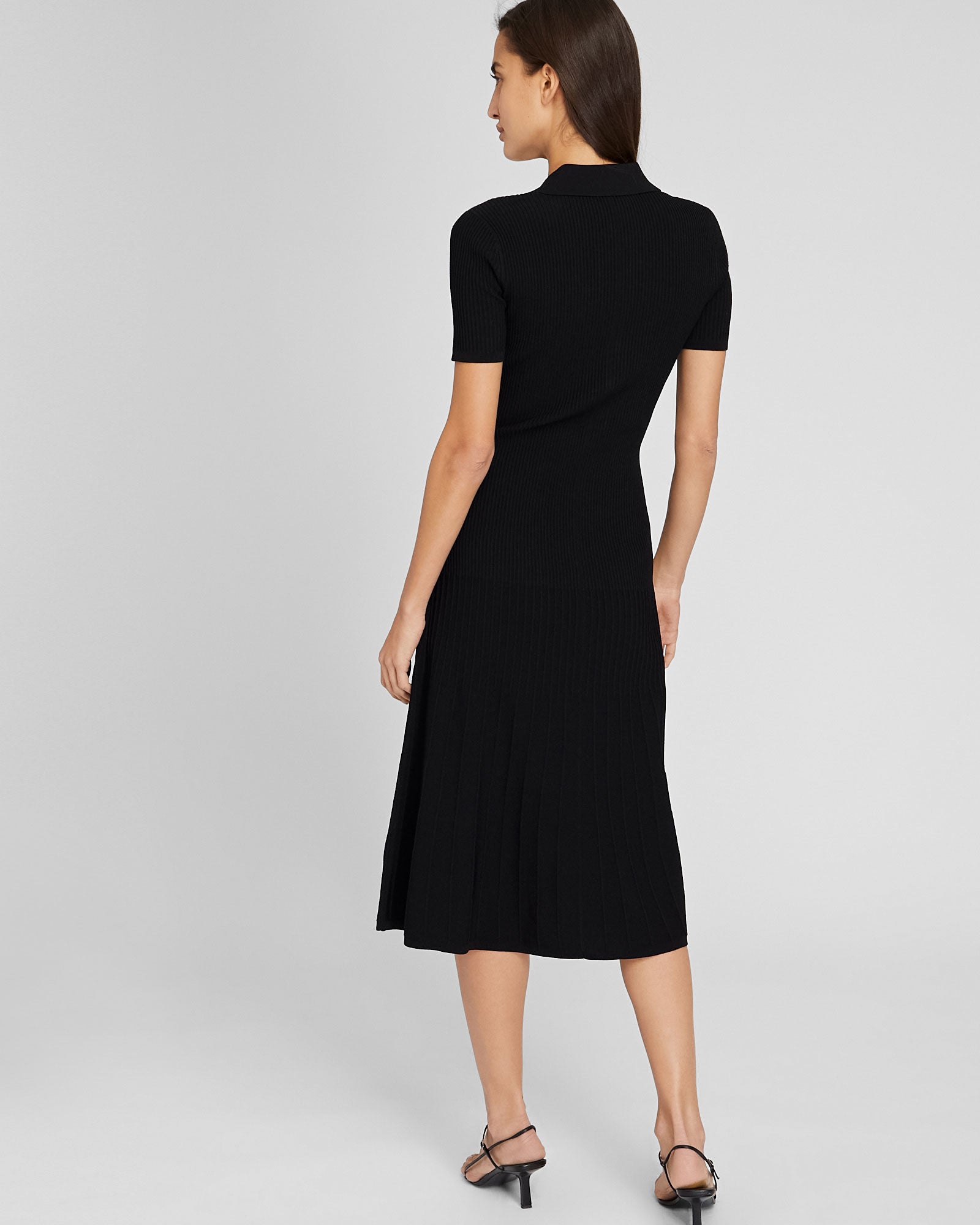 CLUB MONACO - Johnny Collar Sweater Dress - Black