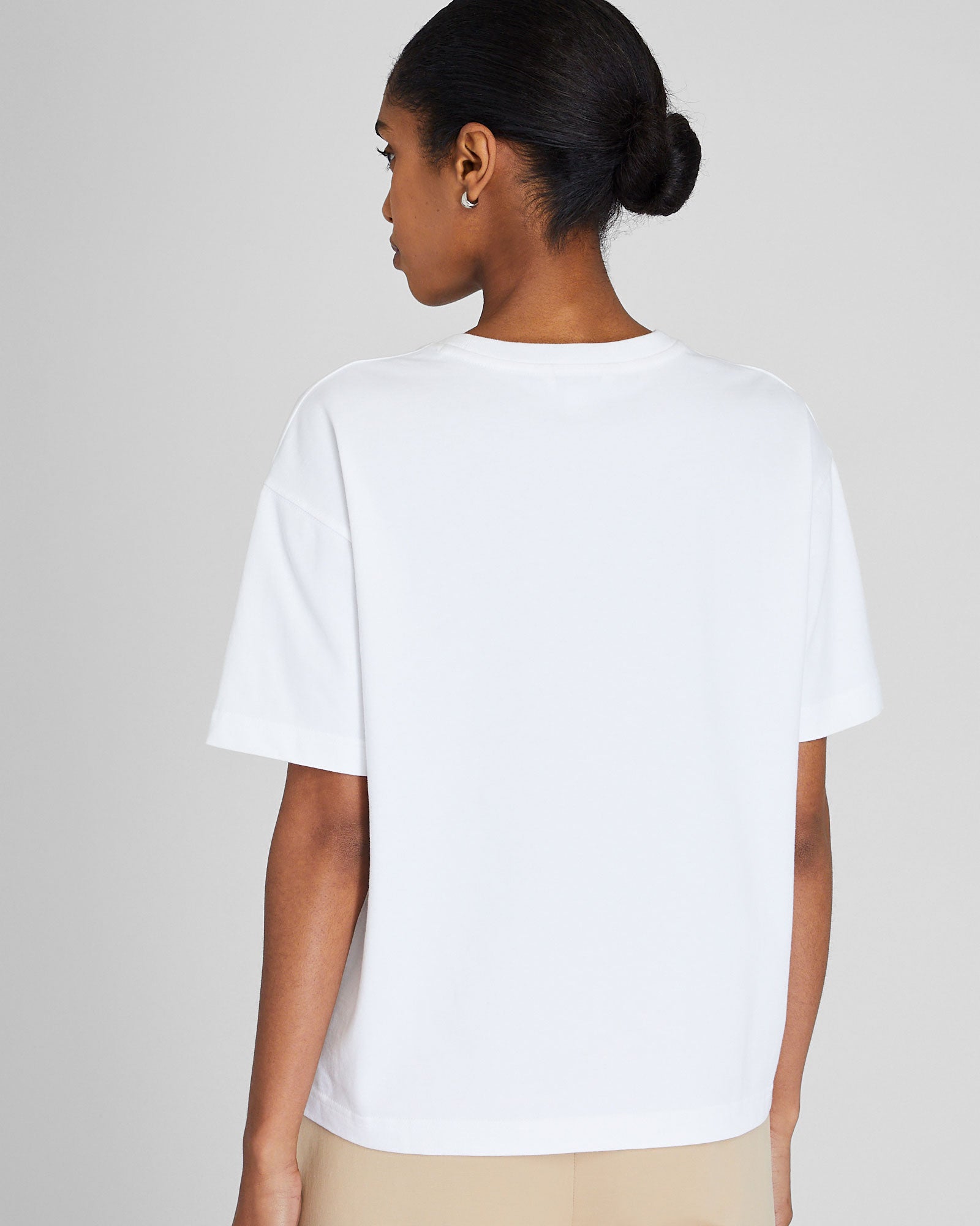 CLUB MONACO - Structured Tee - White