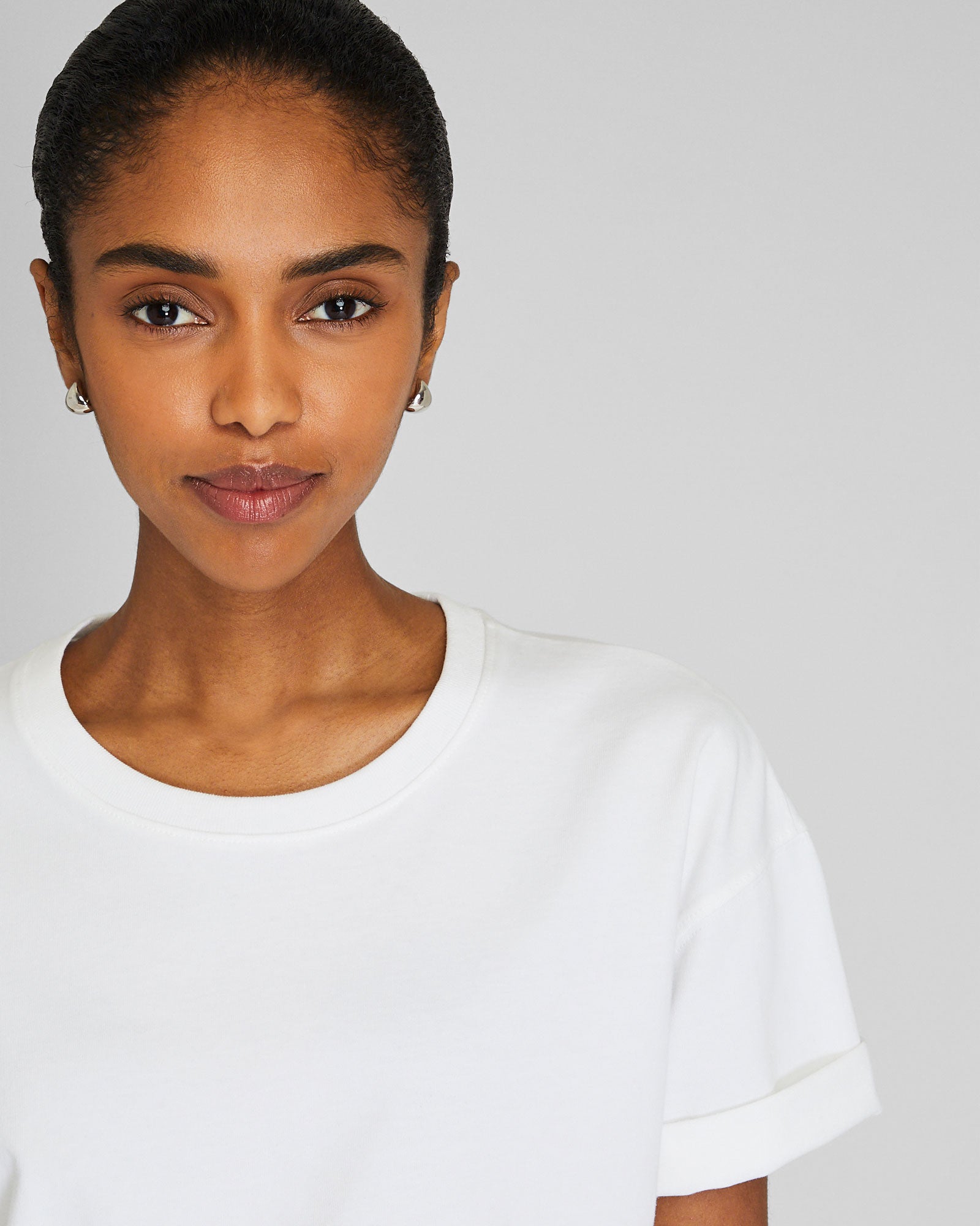 CLUB MONACO - Structured Tee - White