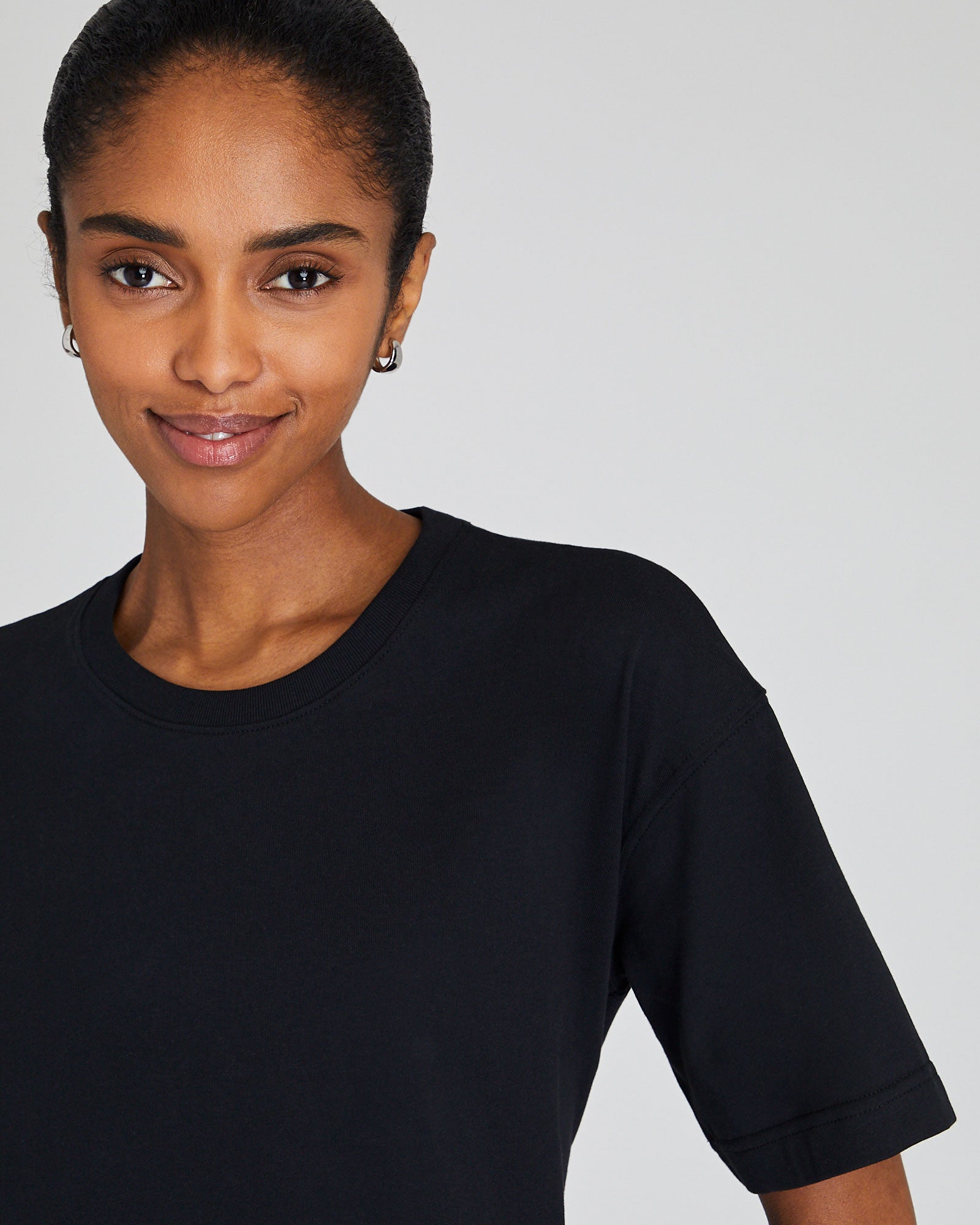 CLUB MONACO - T-shirt structuré - Noir