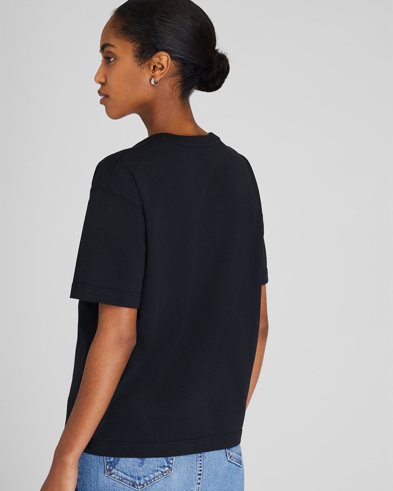 CLUB MONACO - T-shirt structuré - Noir