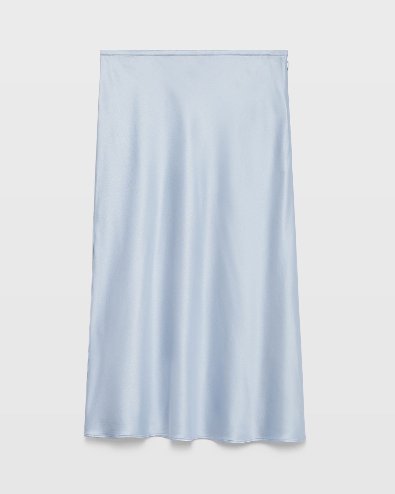CLUB MONACO - Silk Charmeuse Midi Skirt - Blue