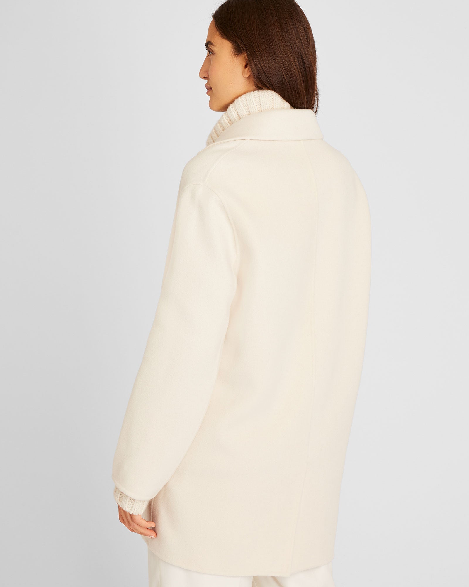 CLUB MONACO - Manteau midi Faith - Blanc Antique