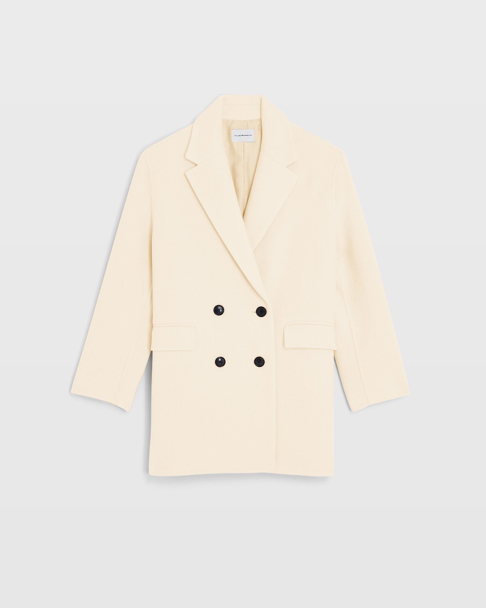 CLUB MONACO - Manteau midi Faith - Blanc Antique