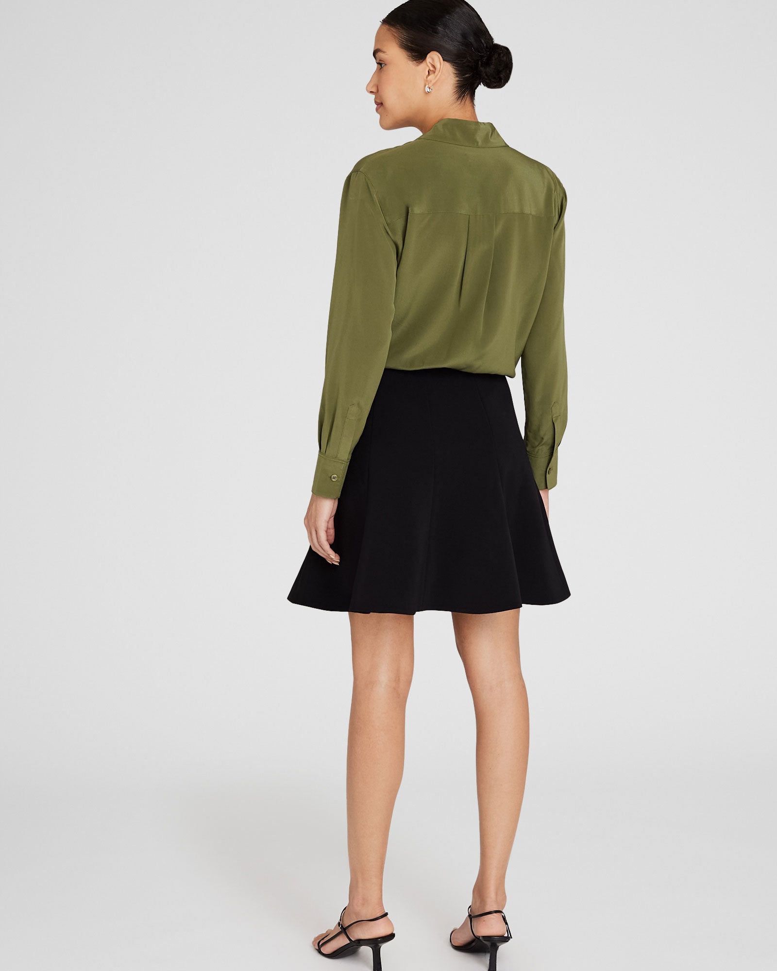CLUB MONACO - Fluted Mini Skirt - Black