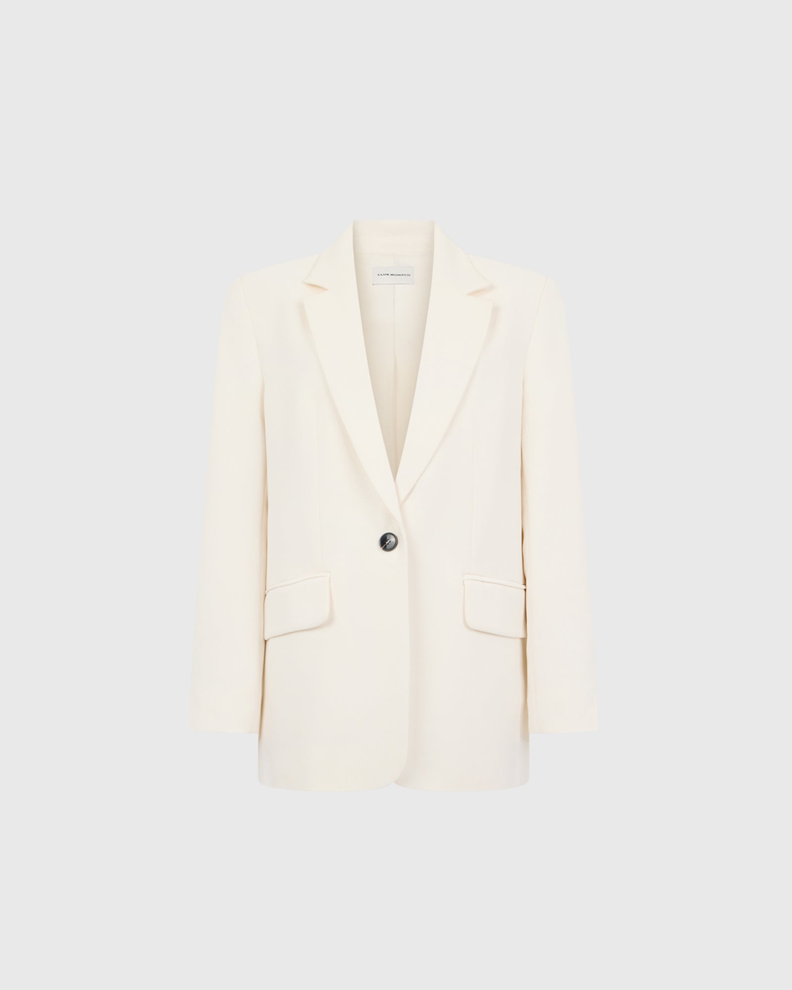 Club Monaco Corp, CA - Relaxed Crepe Blazer - Off White