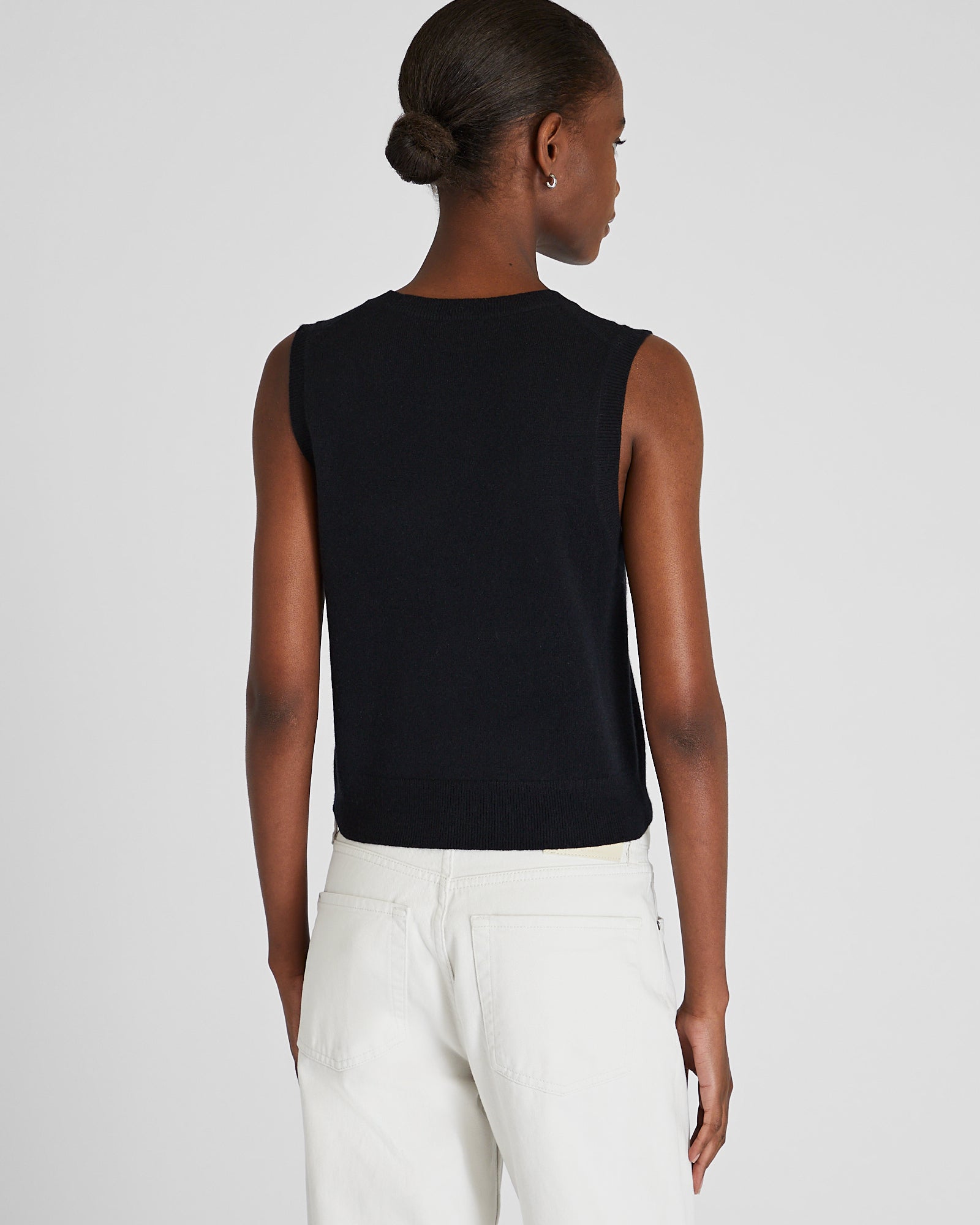 CLUB MONACO - Cashmere Crew Shell - Black