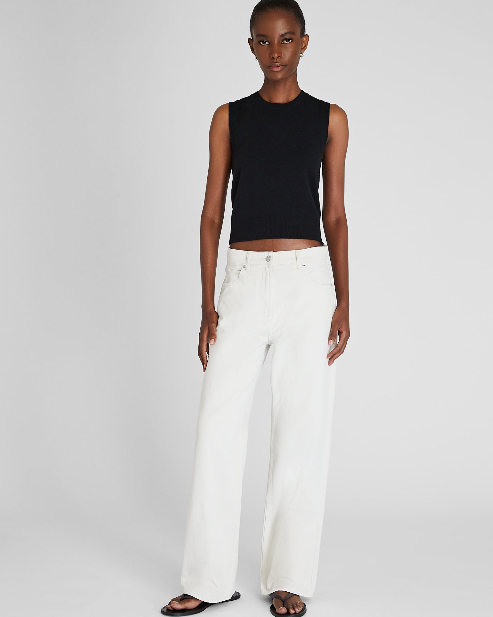 CLUB MONACO - Cashmere Crew Shell - Black