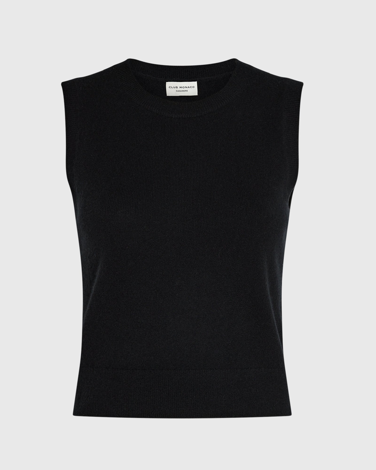 CLUB MONACO - Cashmere Crew Shell - Black