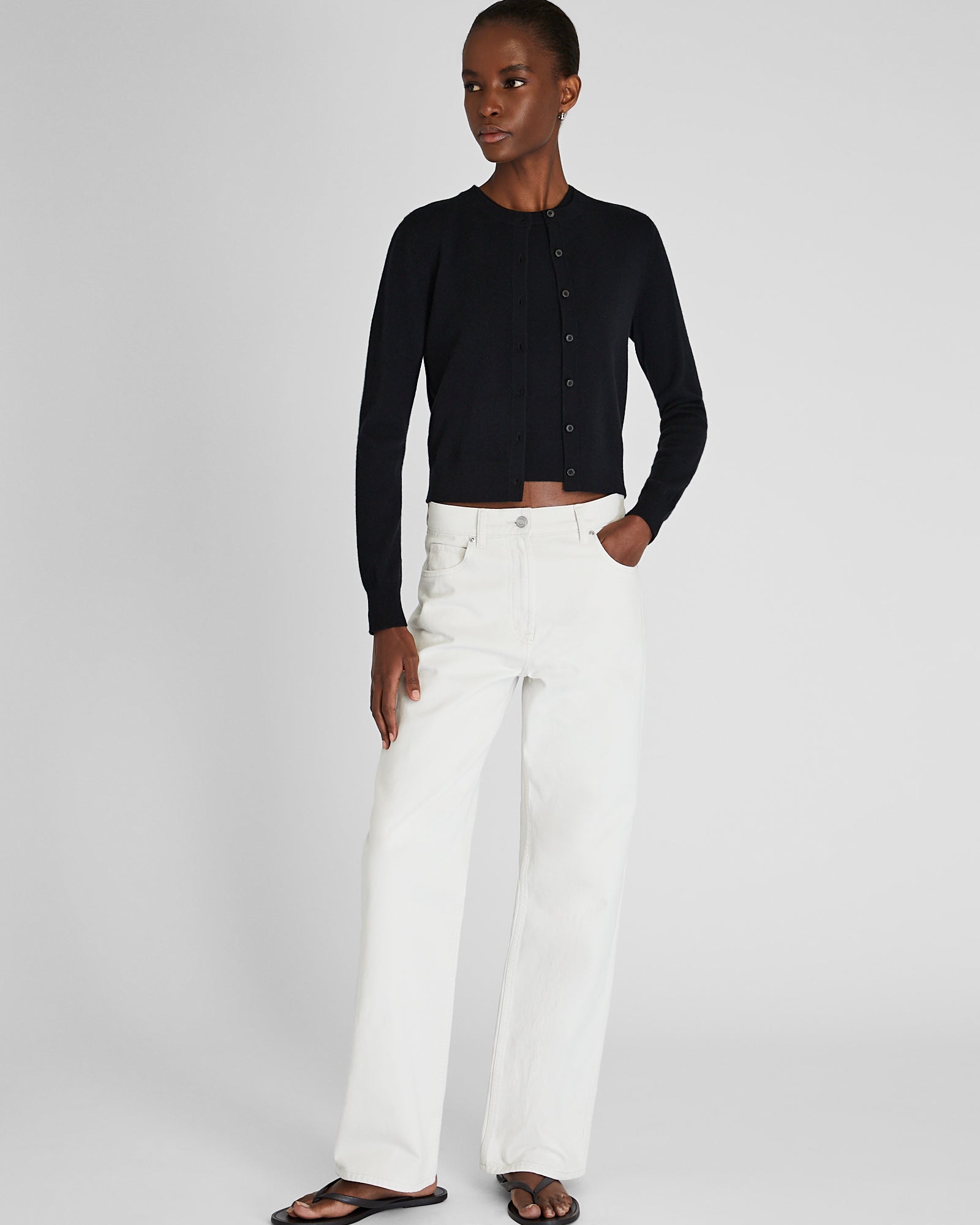 CLUB MONACO - Cashmere Crew Shell - Black