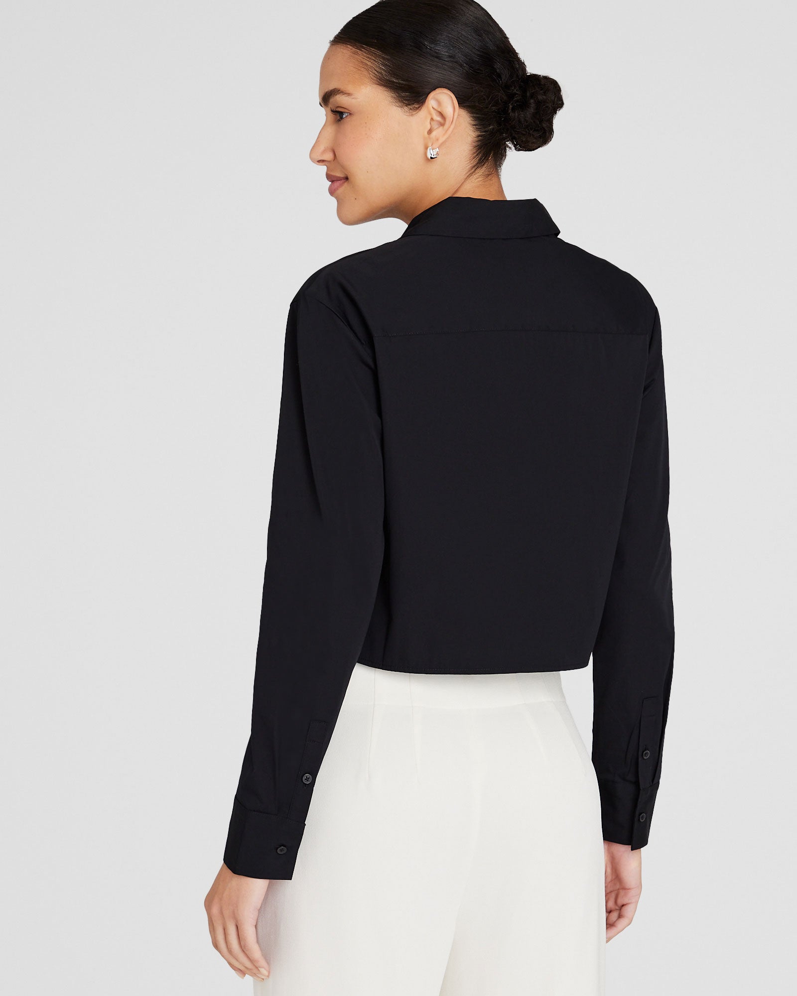 CLUB MONACO - CHEMISE COURTE À BOUTONS - Noir