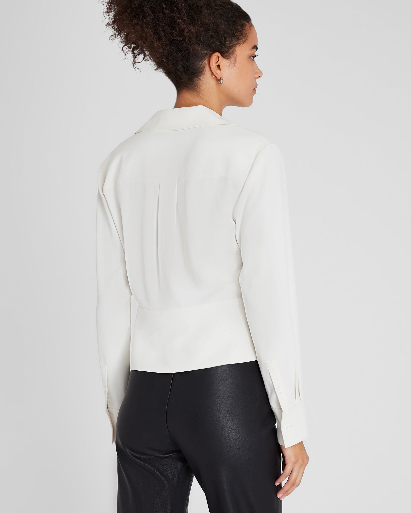 Waisted Collared Shirt