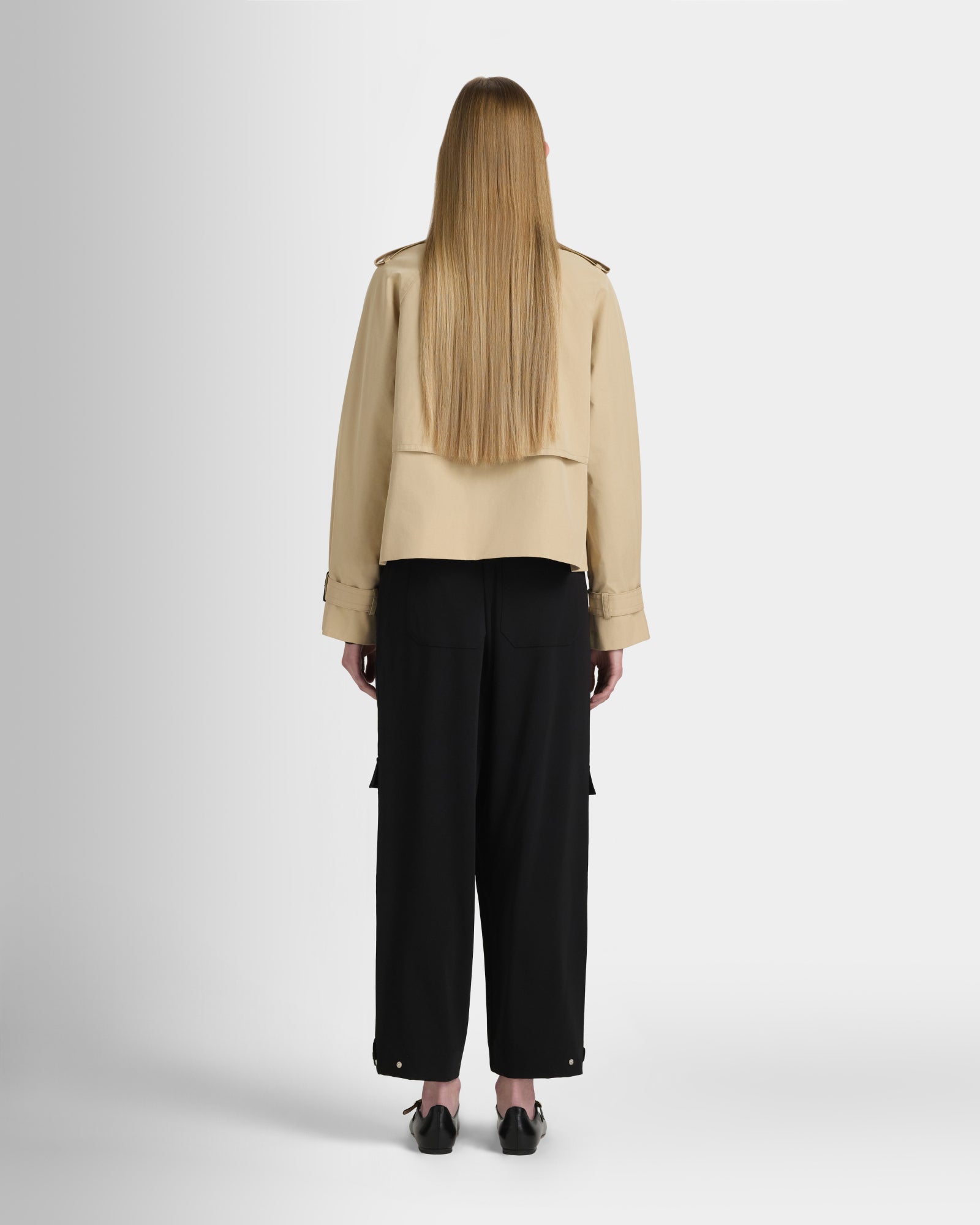 Club Monaco Corp, CA - Cropped Trench - Khaki