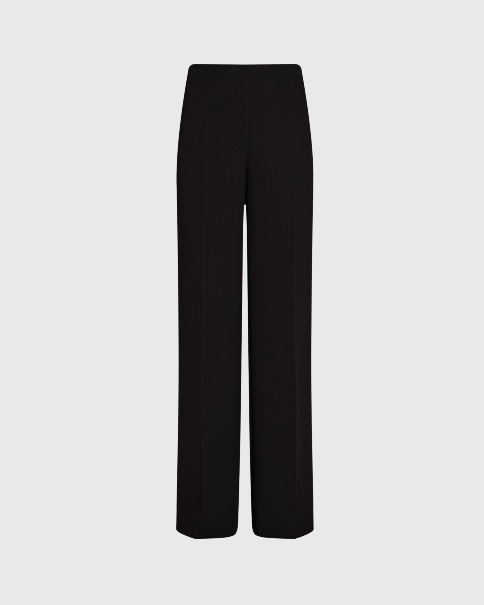 CLUB MONACO - Pantalon taille haute en crêpe fluide - Noir
