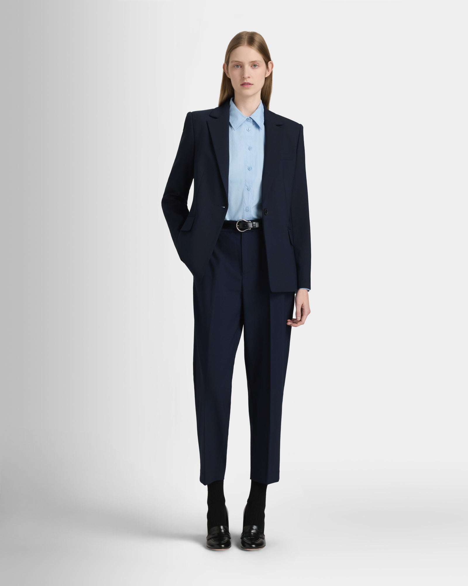 Club Monaco Corp, CA - Blazer Borrem échancré - Marine