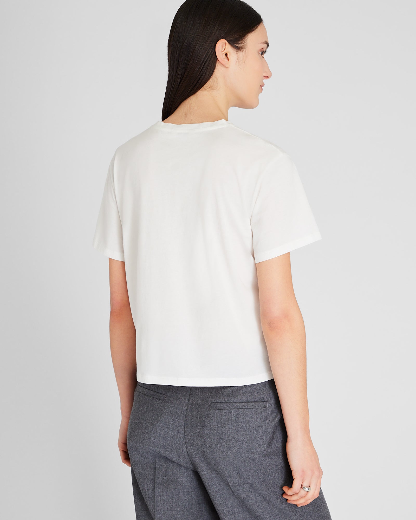 CLUB MONACO - T-shirt ample à manches courtes - Blanc