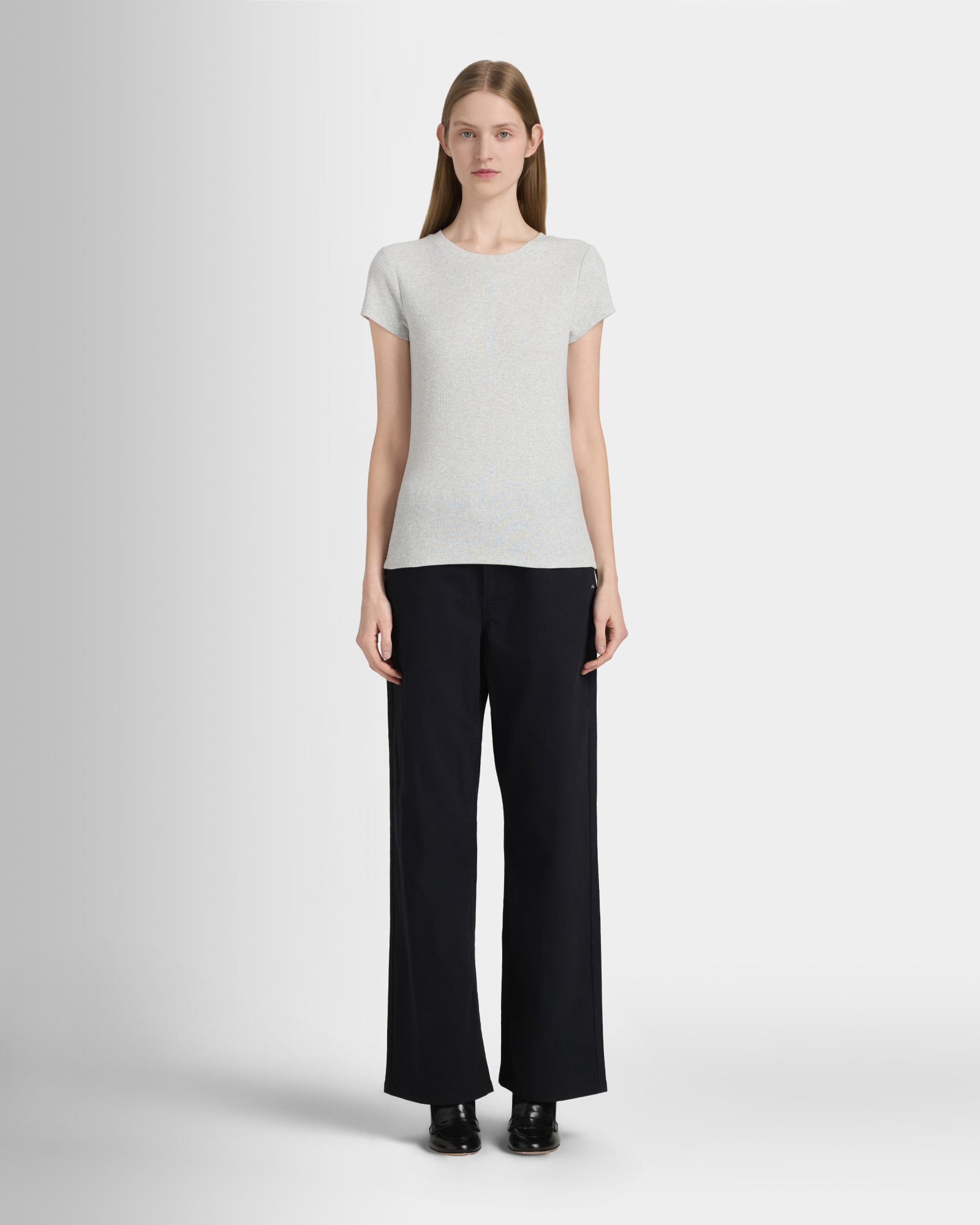 Club Monaco Corp, CA - Bowee Tee - Light Heather Grey