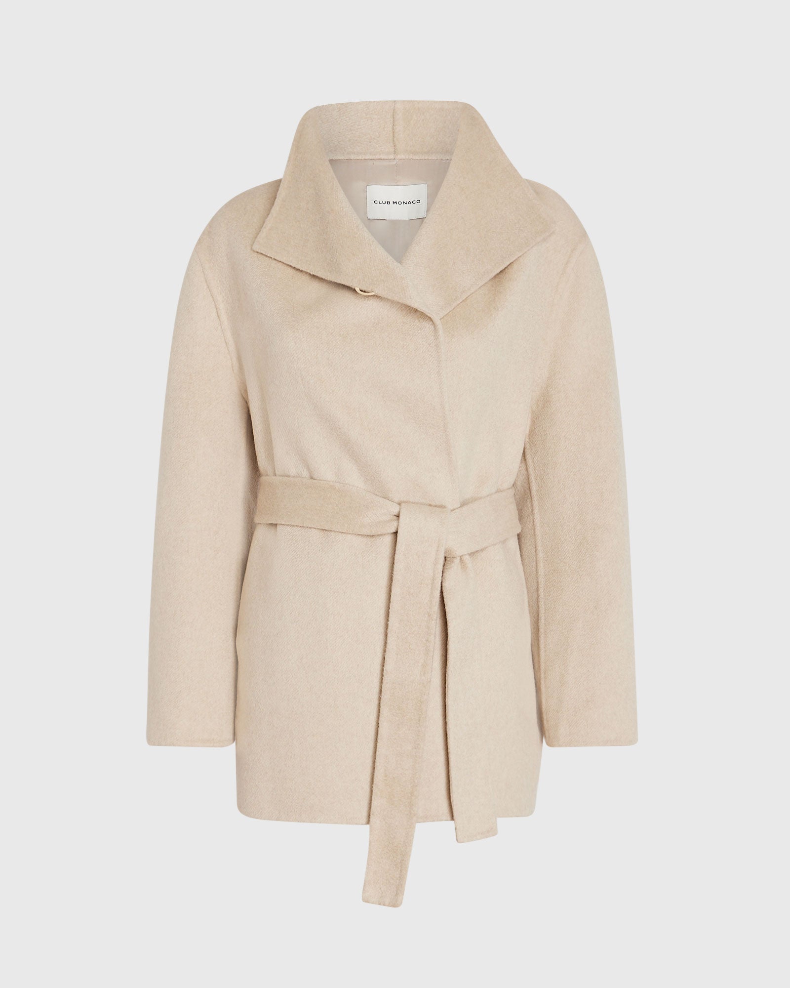 CLUB MONACO - Veste ceinturée en cachemire - Chameau