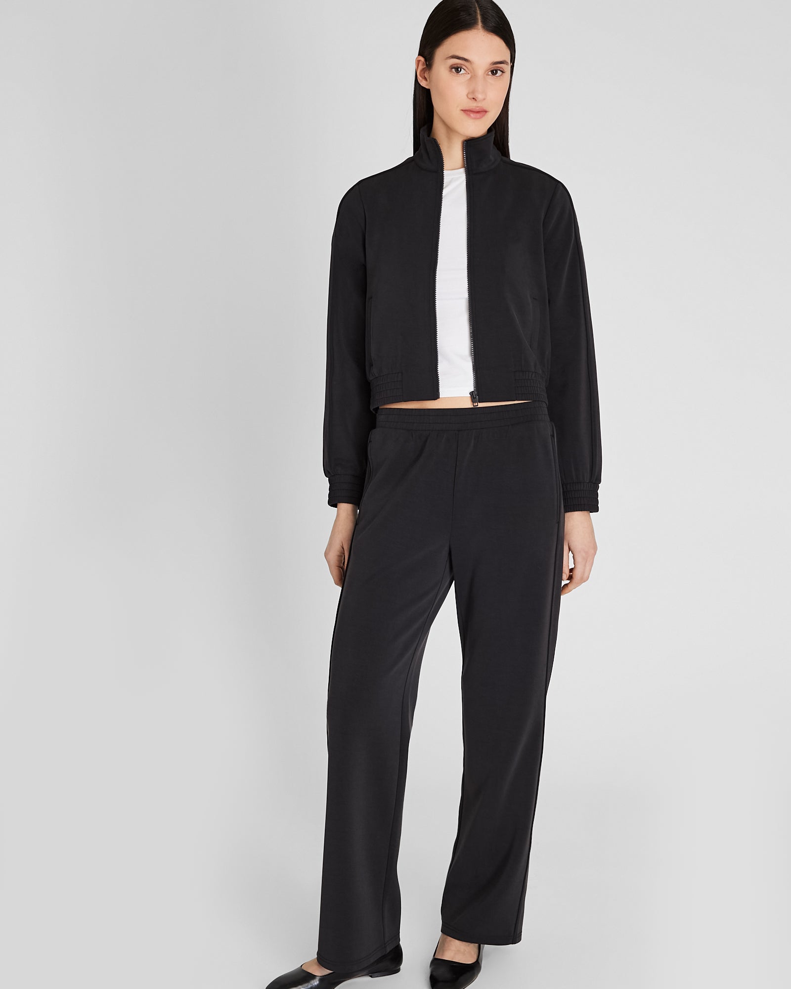 CLUB MONACO - Sandwash Scuba Track Jacket - Black