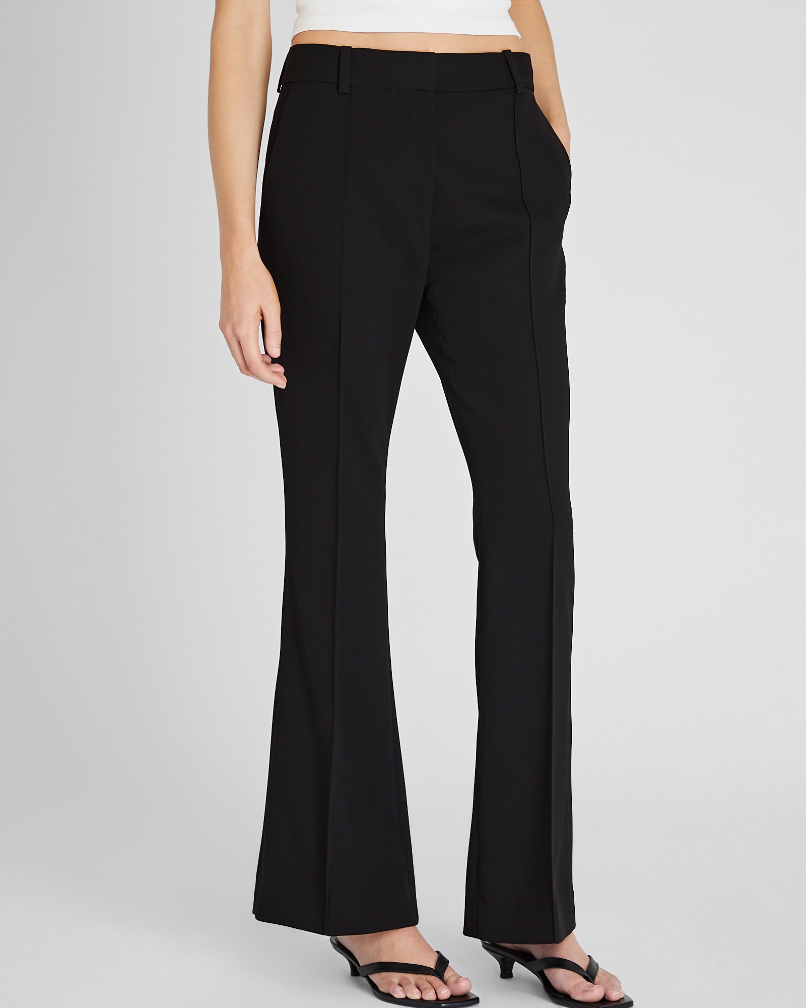 Club Monaco Corp, CA - High Rise Flare Trouser - Black