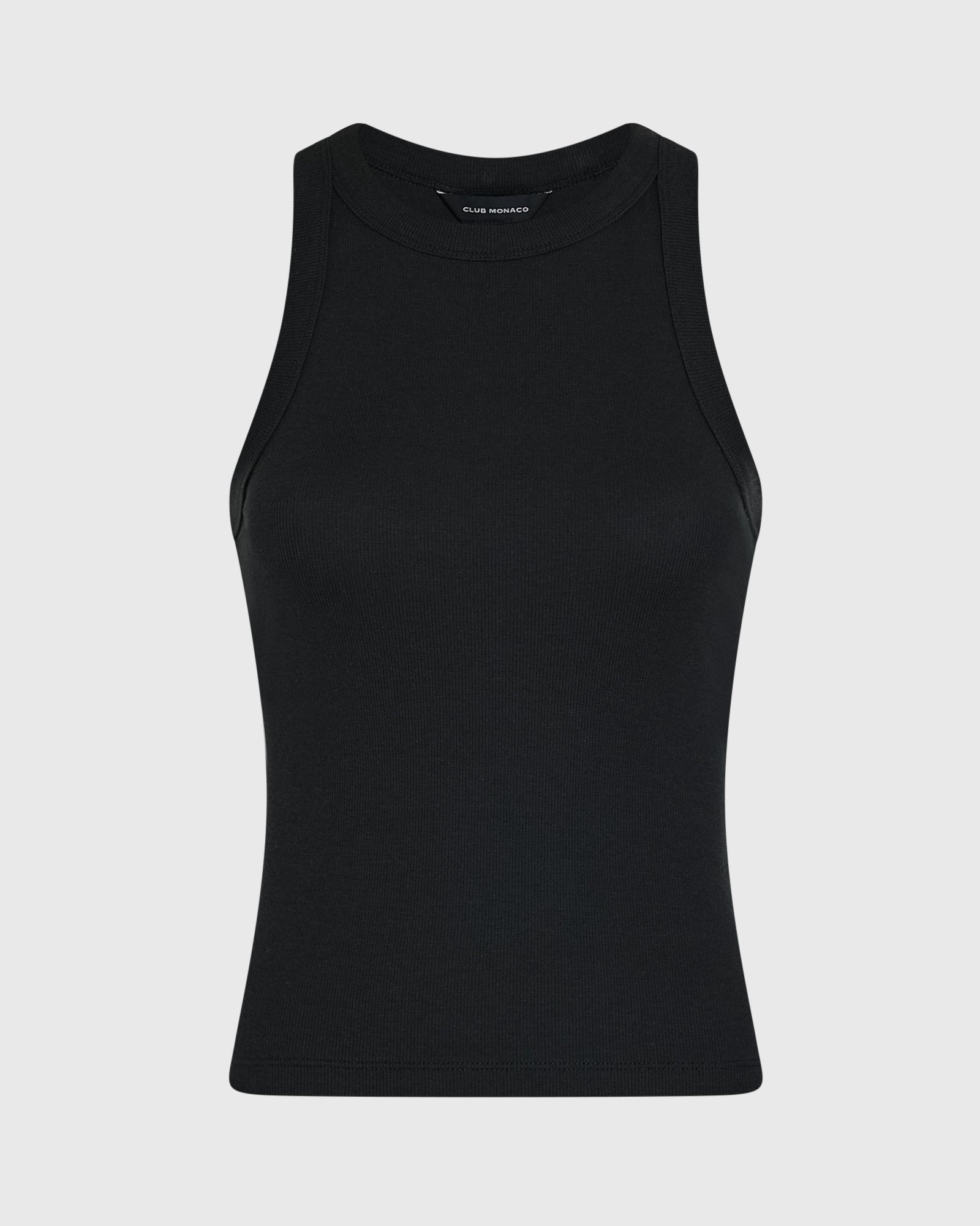 CLUB MONACO - Débardeur en coton côtelé - Noir