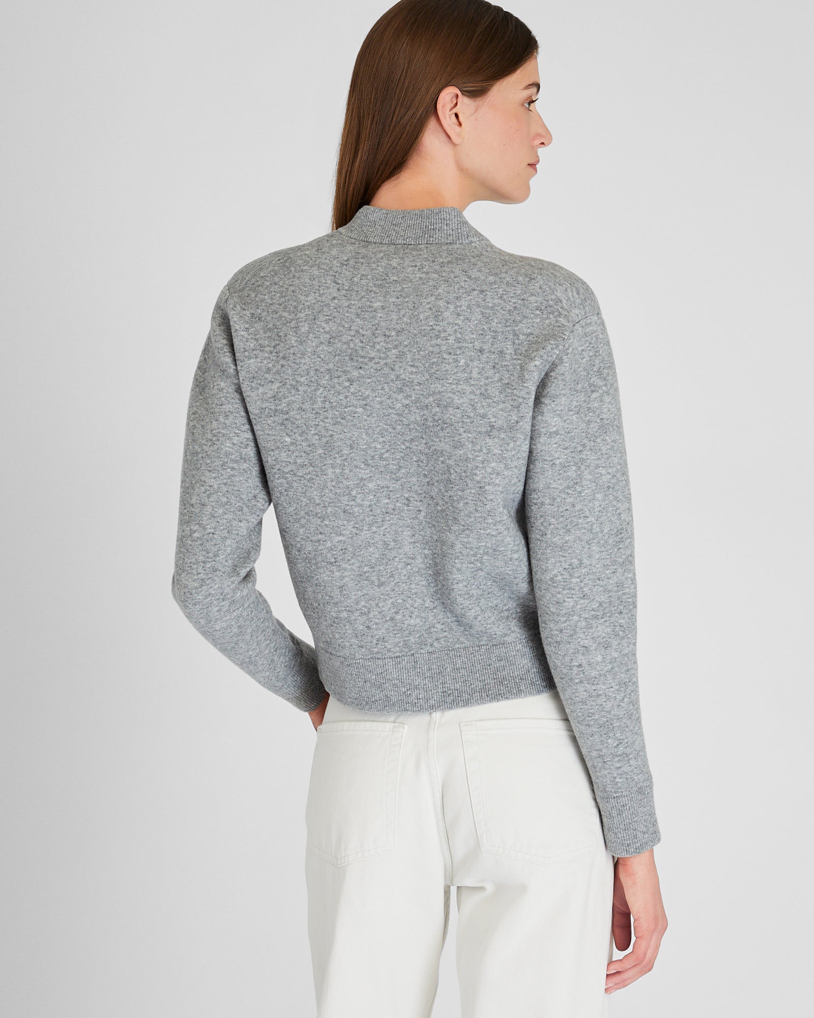 CLUB MONACO - Sweater Bomber Jacket - Nickel