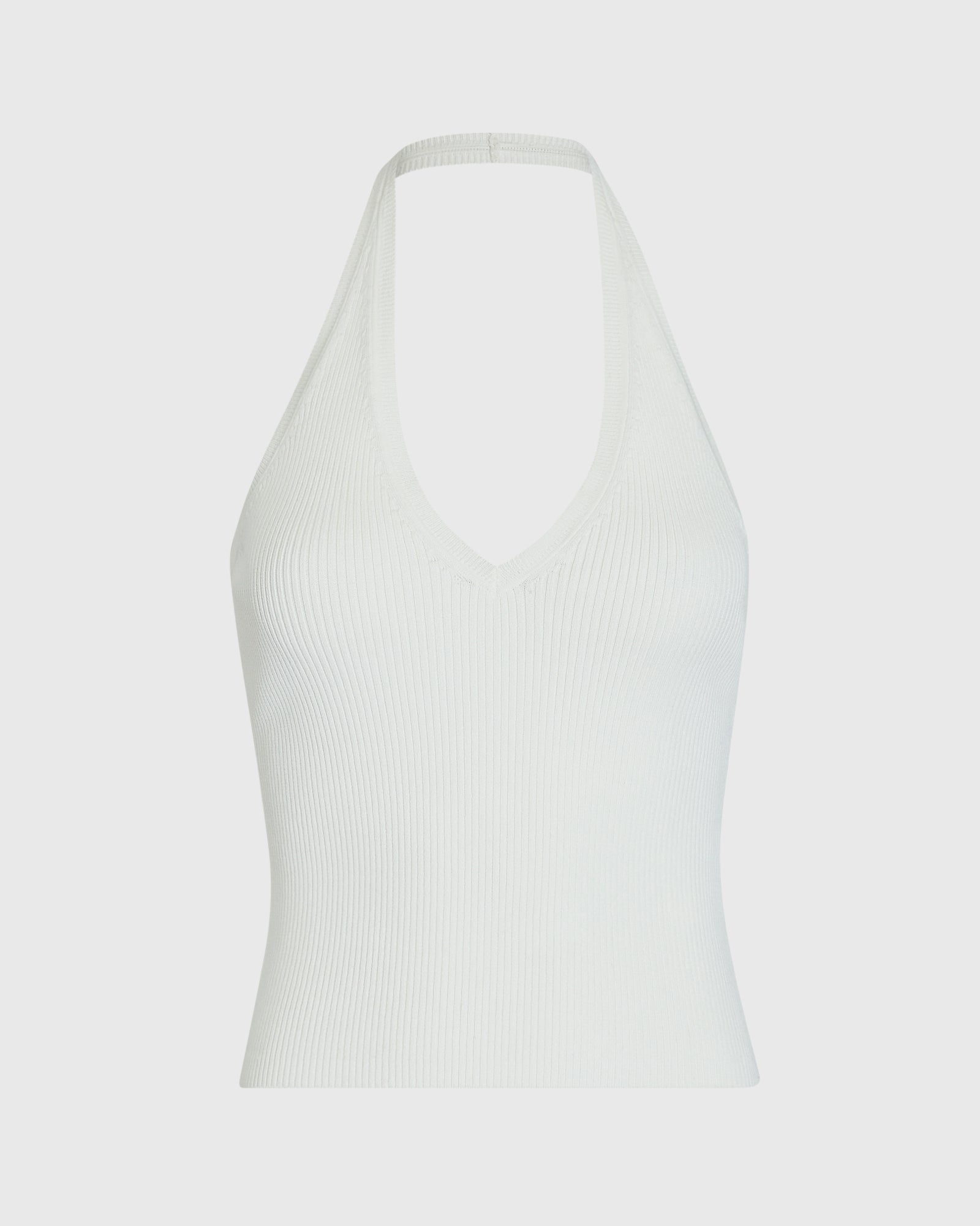 CLUB MONACO - Halter Sweater Tank - White