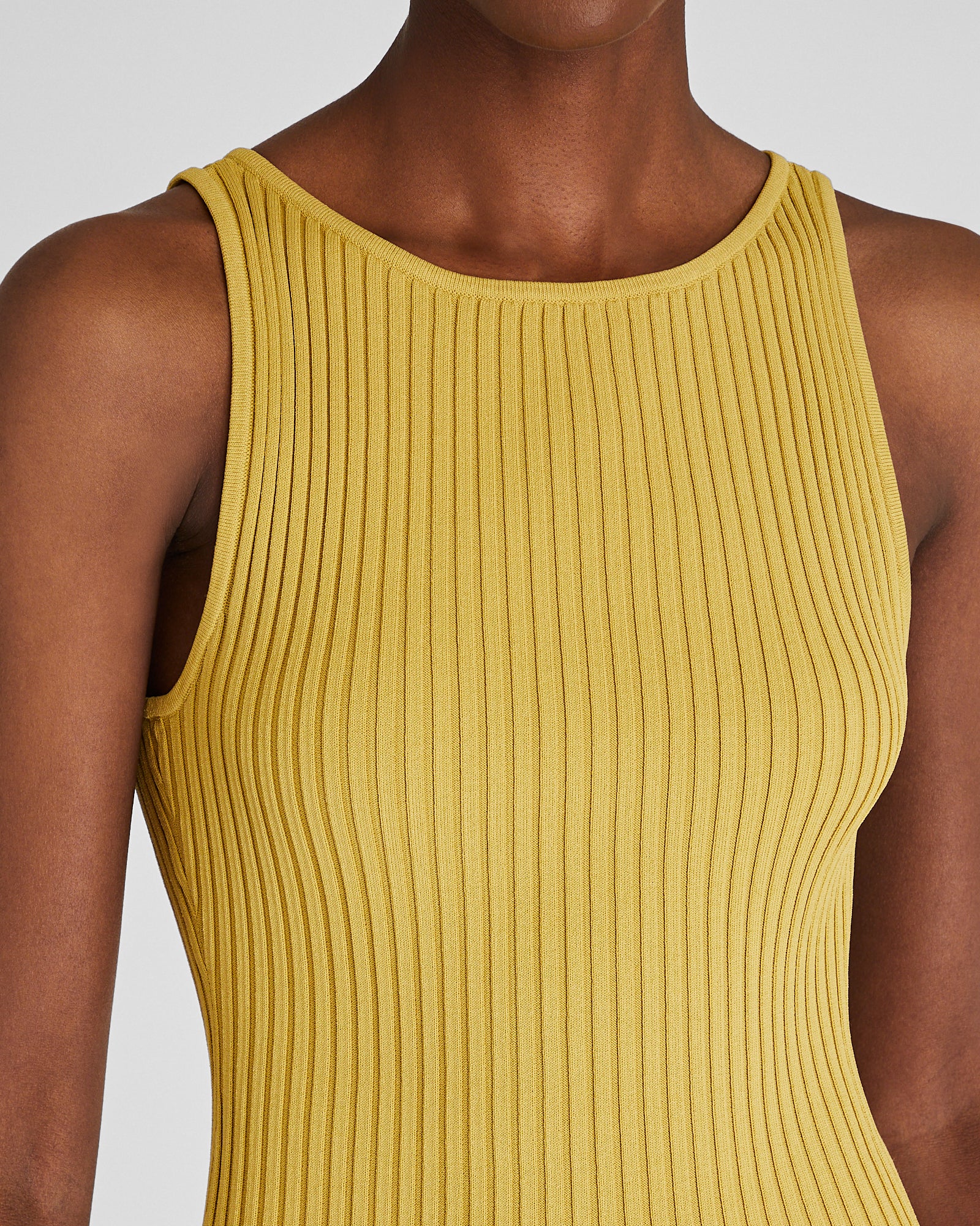 CLUB MONACO - Textured Sweater Tank - Chartreuse