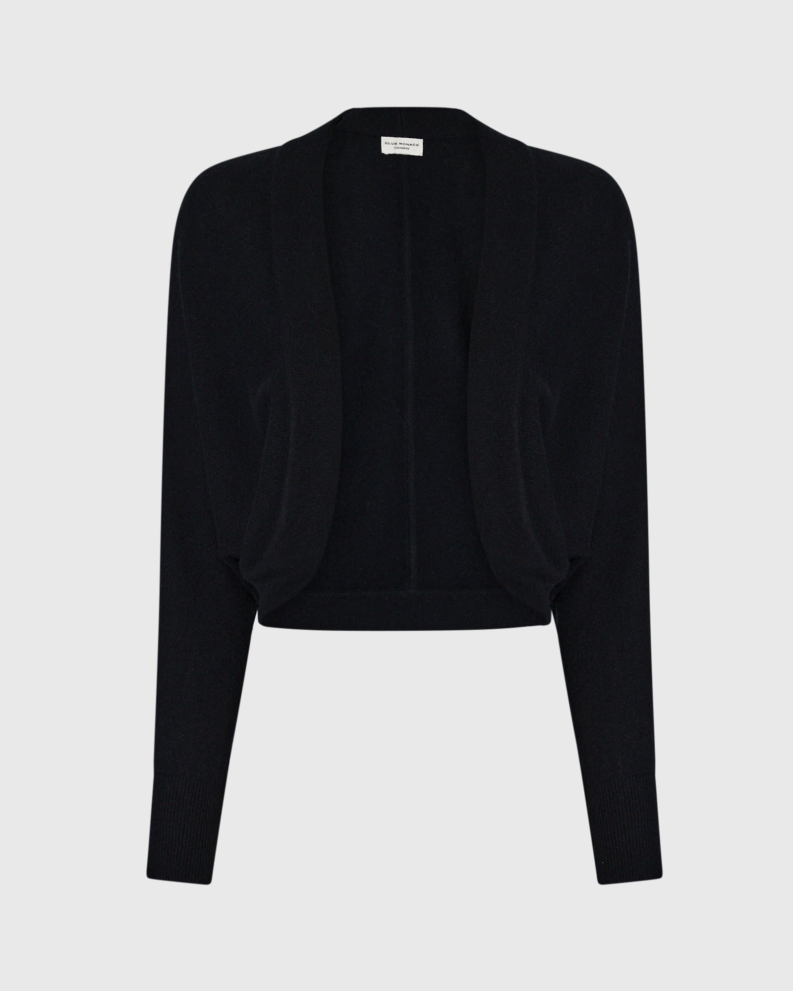 CLUB MONACO - Cashmere Open Cardigan - Noir