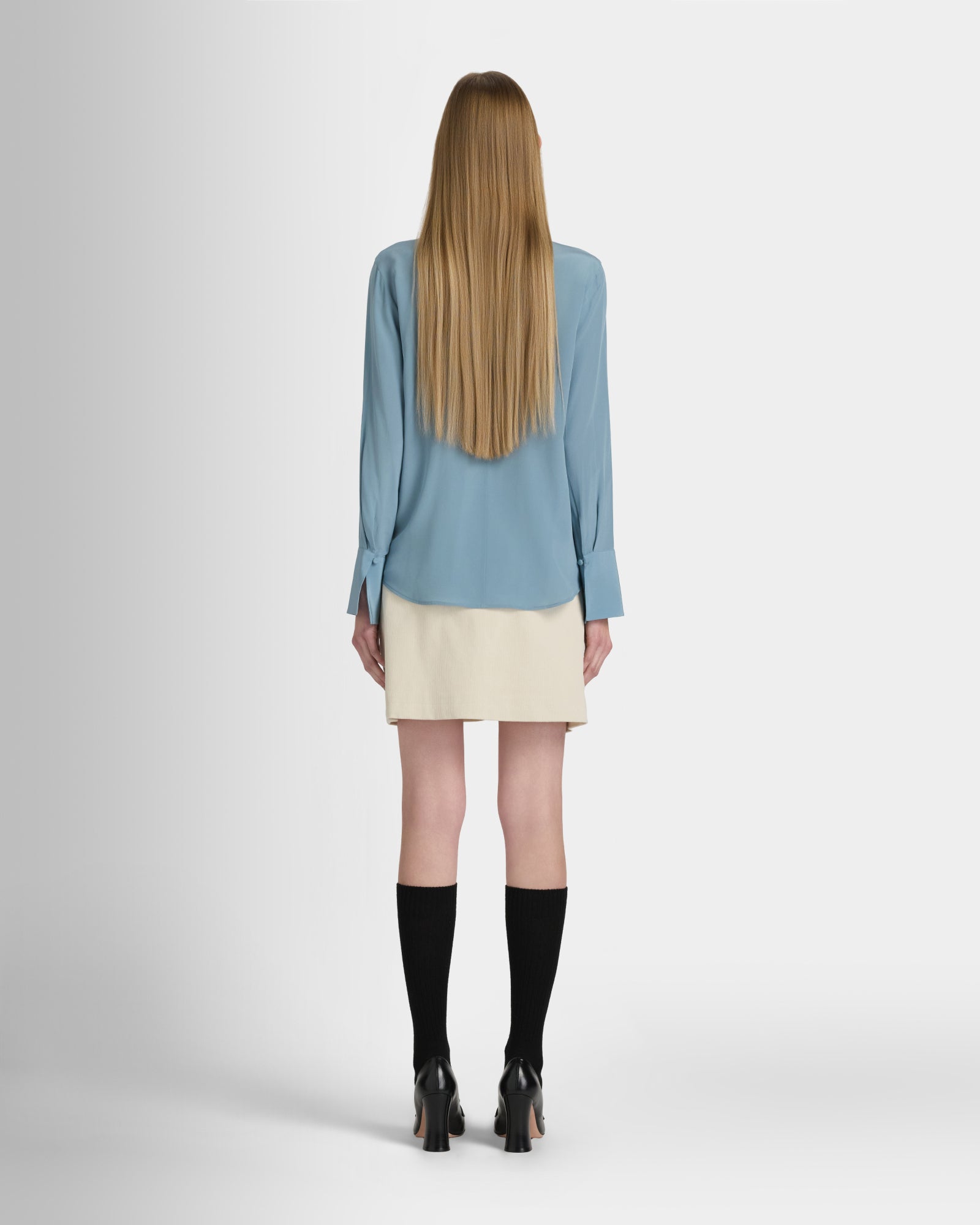 Club Monaco Corp, CA - Helek Silk Shirt - Carbon