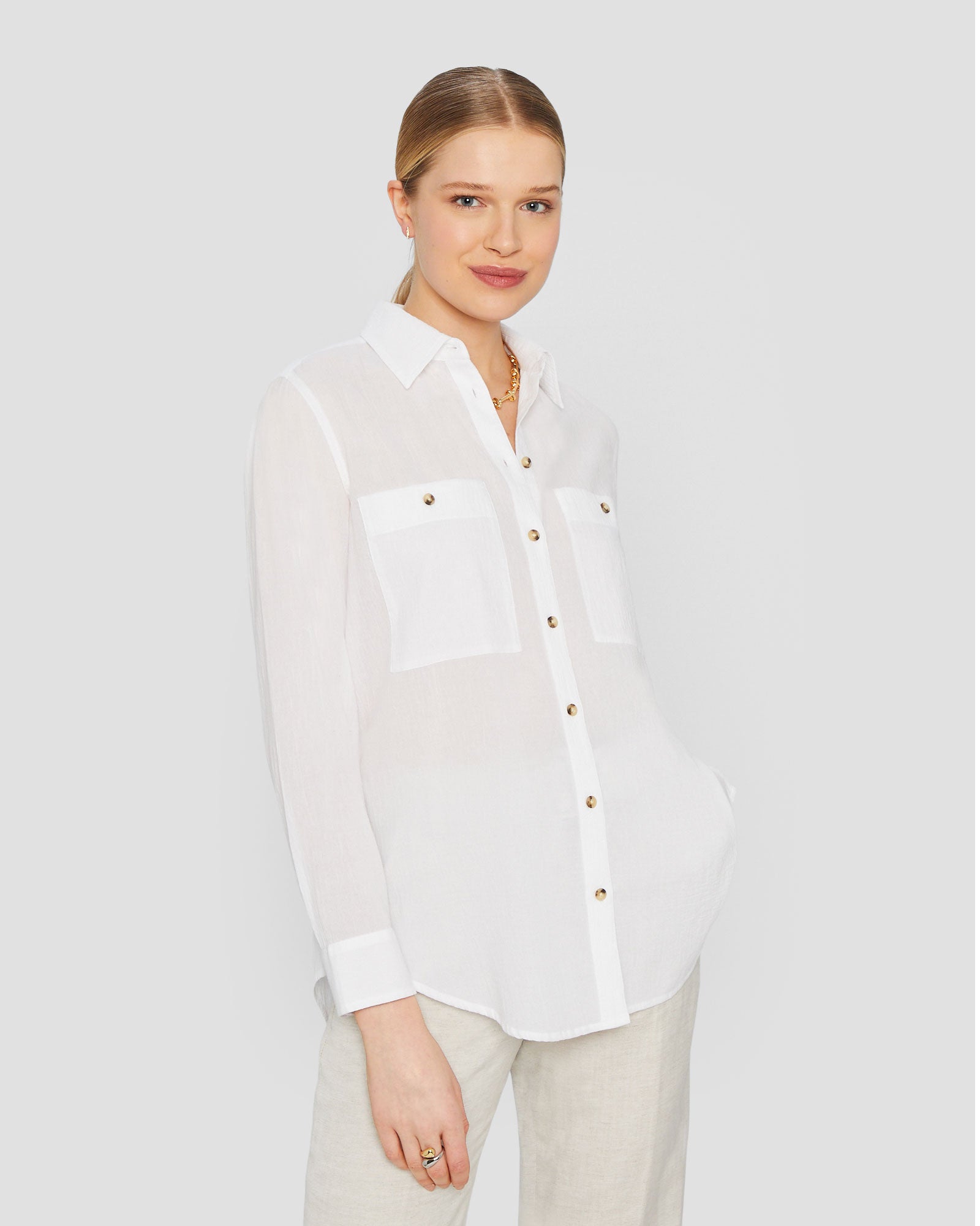 CLUB MONACO - Chemise Marnee - Blanc