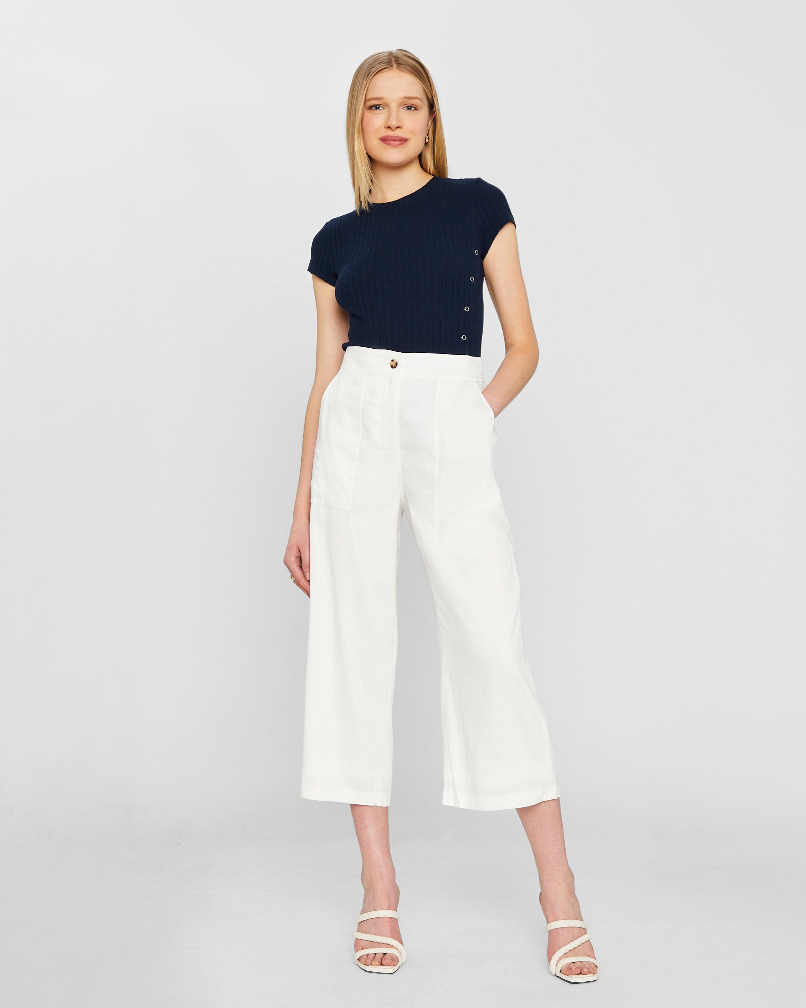 CLUB MONACO - Lightweight Culotte - White