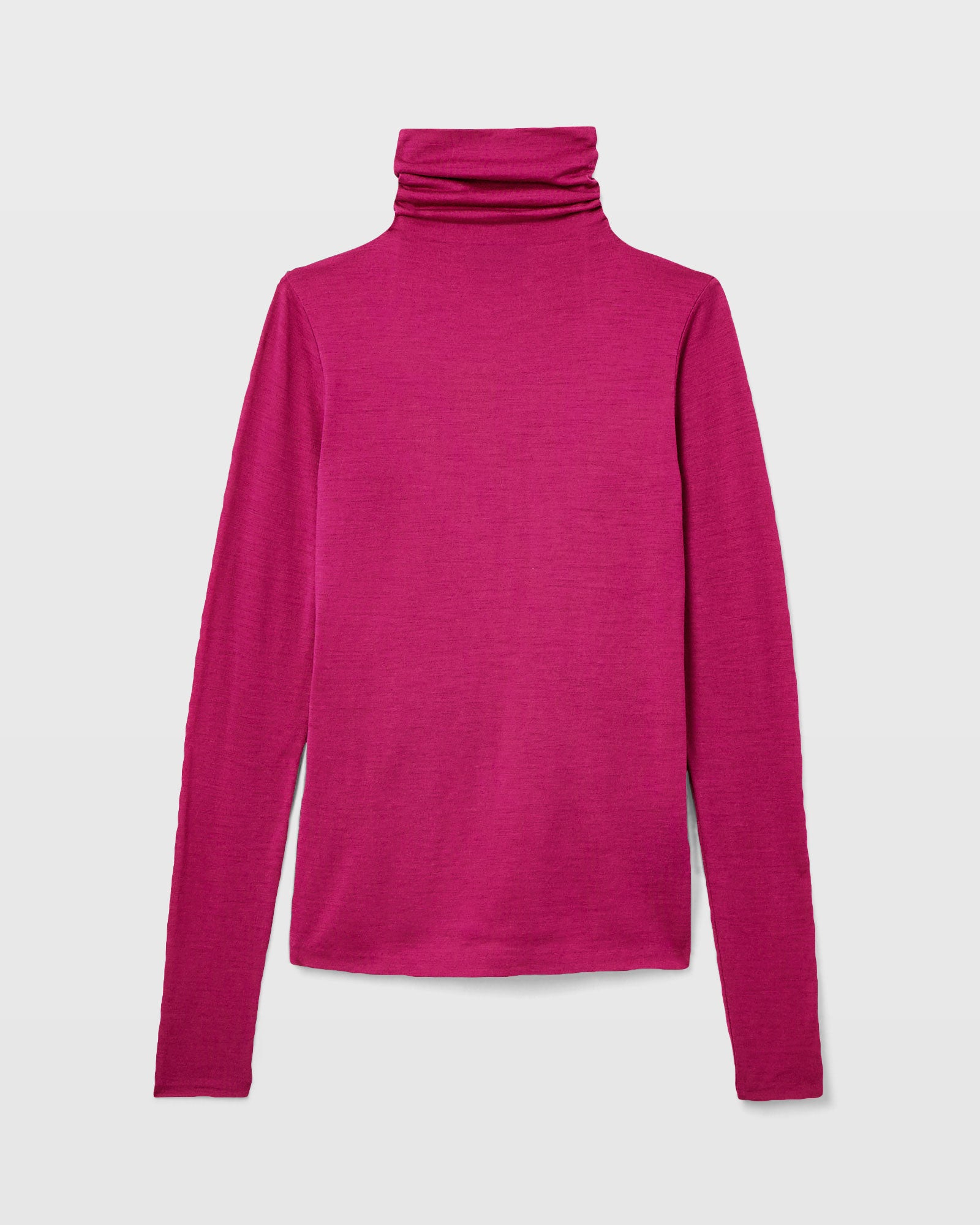 CLUB MONACO - Julianna Wool Blend Turtleneck - Hot Pink