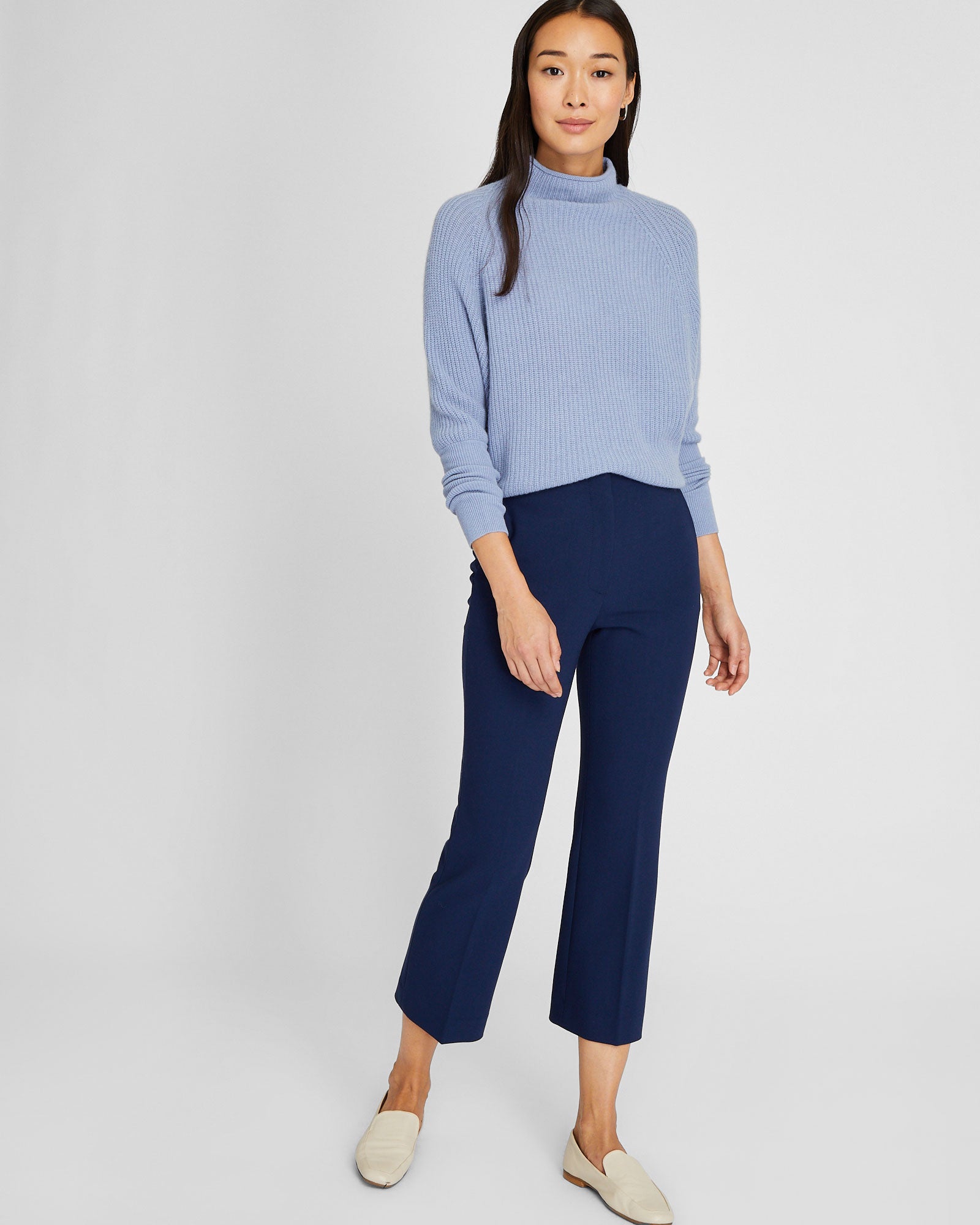 CLUB MONACO - Kick Crop Pant - Navy