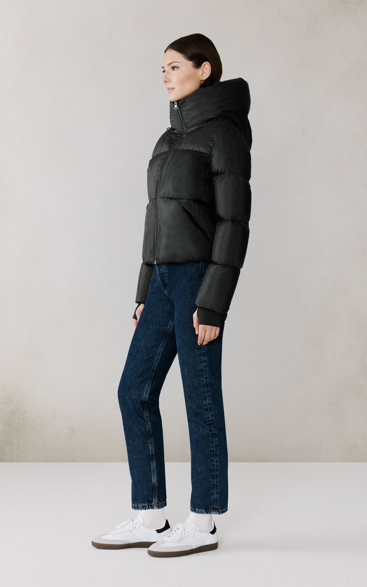 Club Monaco - SOIA & KYO Iroh MD Down Jacket in Black - Black