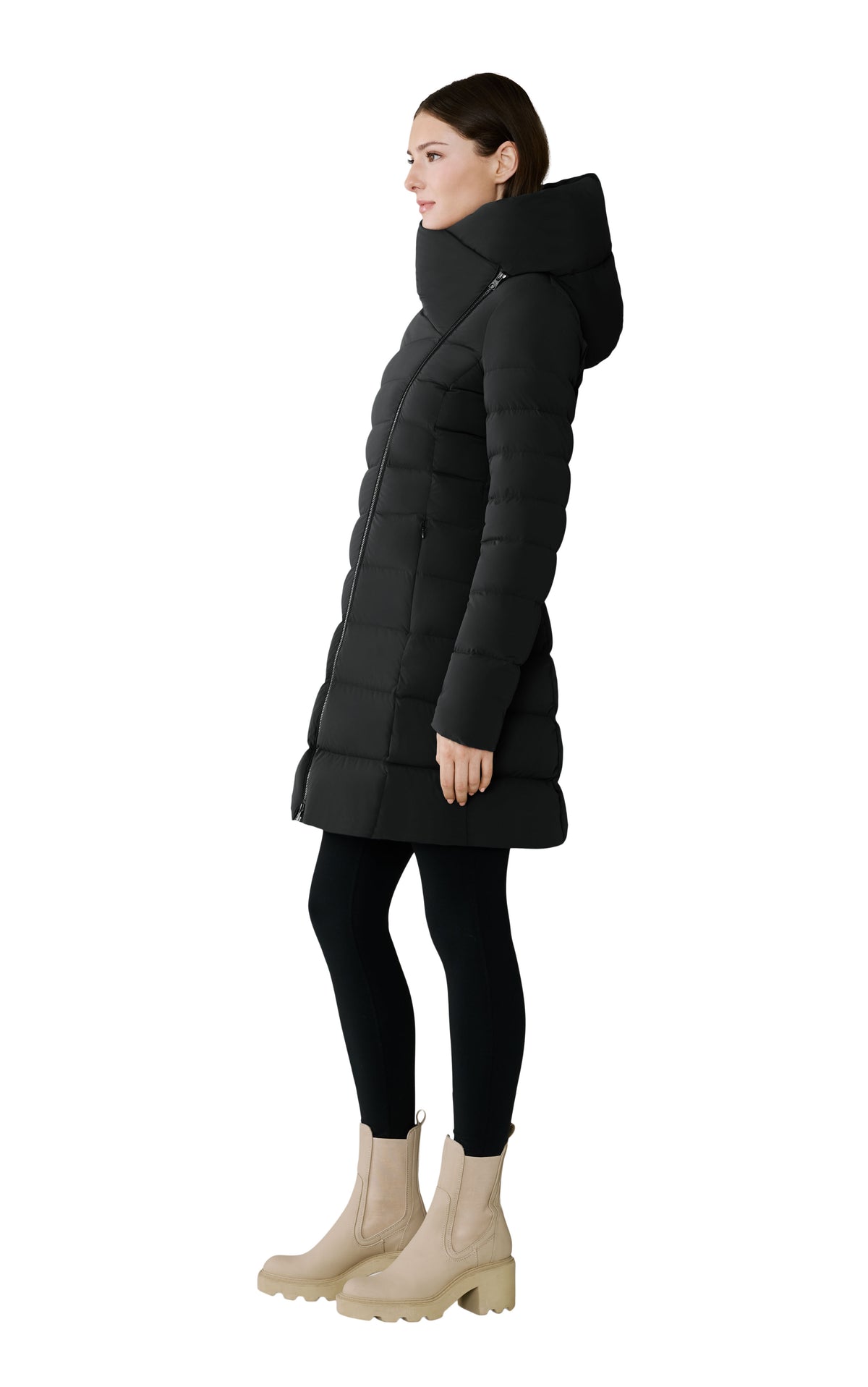 Club Monaco - SOIA & KYO Judy-M Stretch Down Jacket in Black - Black